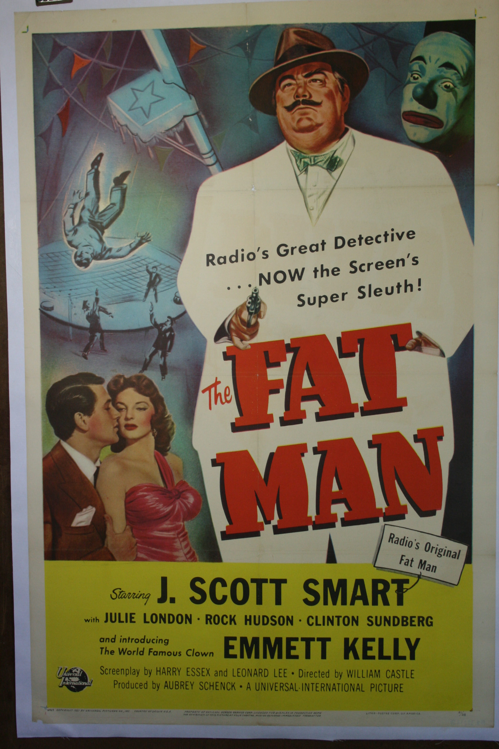 THE FAT MAN Original Movie Poster