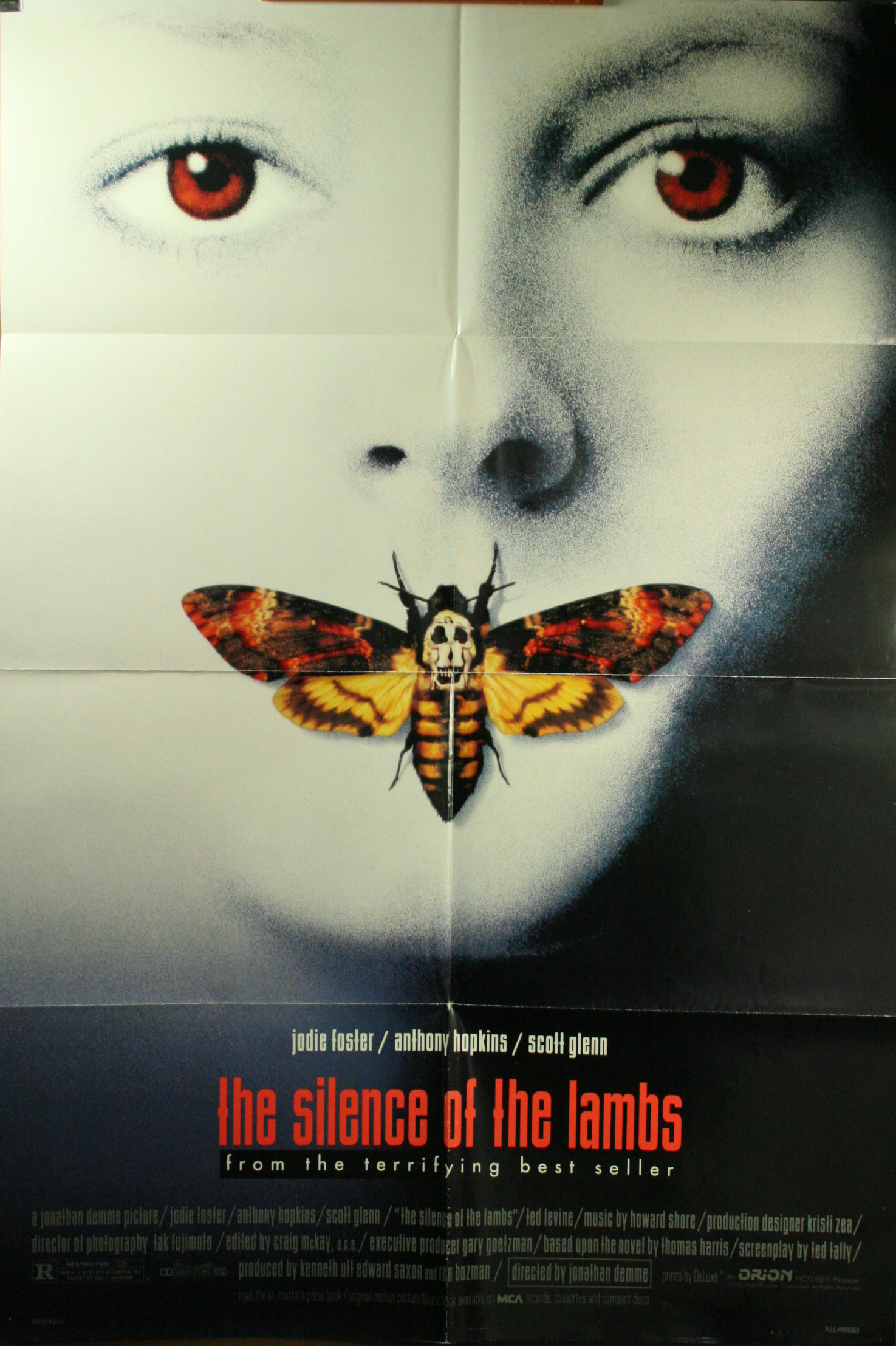 SILENCE OF THE LAMBS, Anthony Hopkins Movie Poster