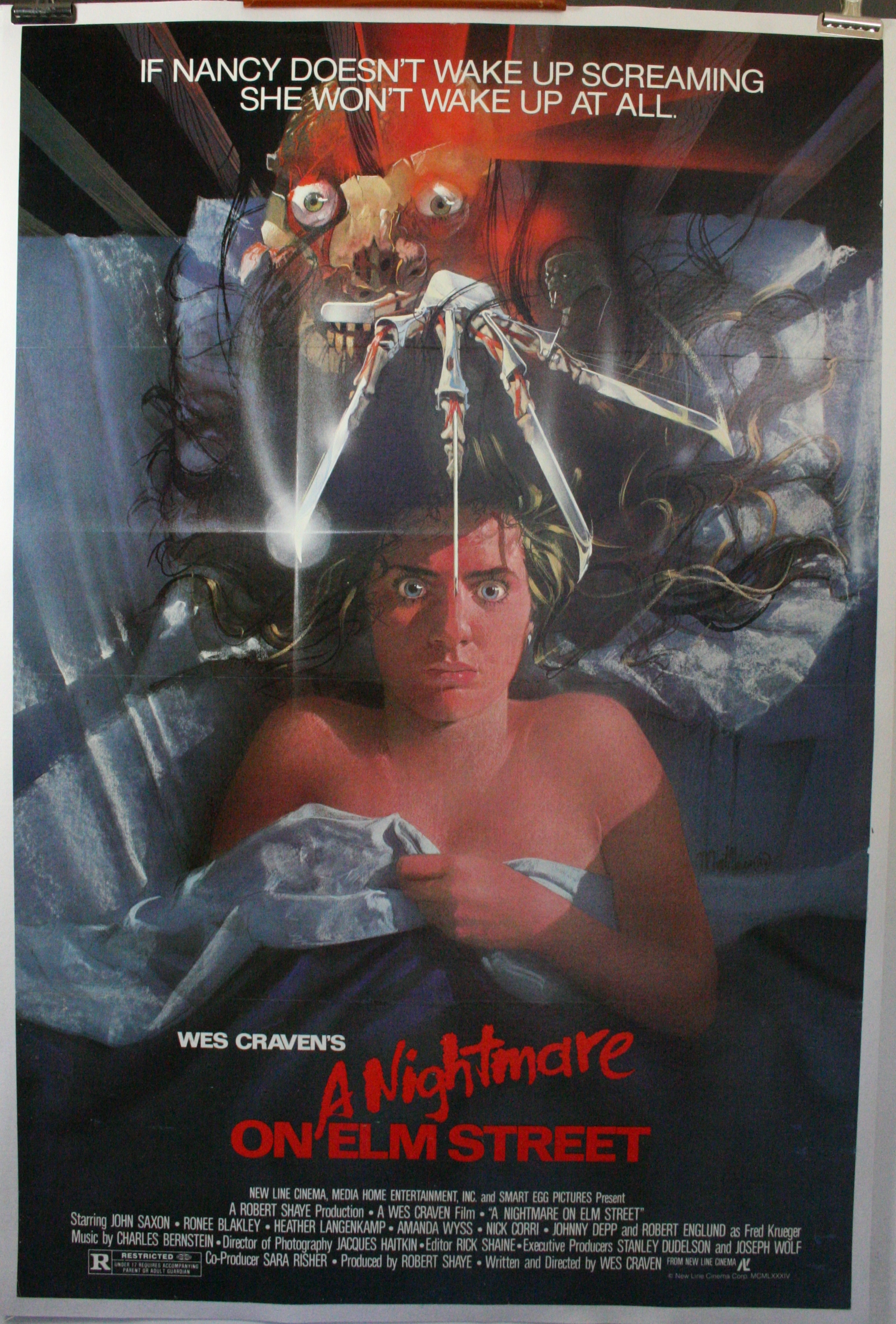 NIGHTMARE ON ELM STREET, Original Wes Craven Movie Poster