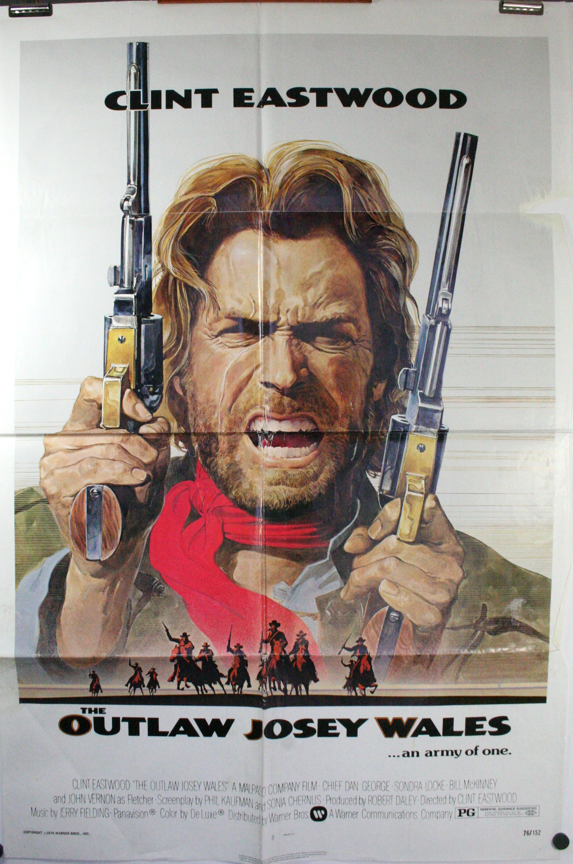 Large Size Clint Eastwood The Outlaw Josey Wales Vintage Movie