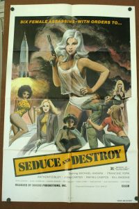 SEDUCE AND DESTROY, exploitation movie poster - Original Vintage Movie