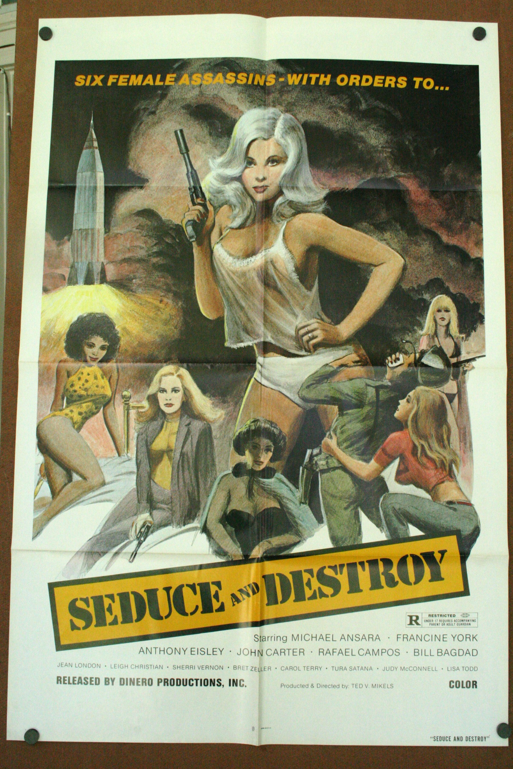Seduce And Destroy Exploitation Movie Poster Original Vintage