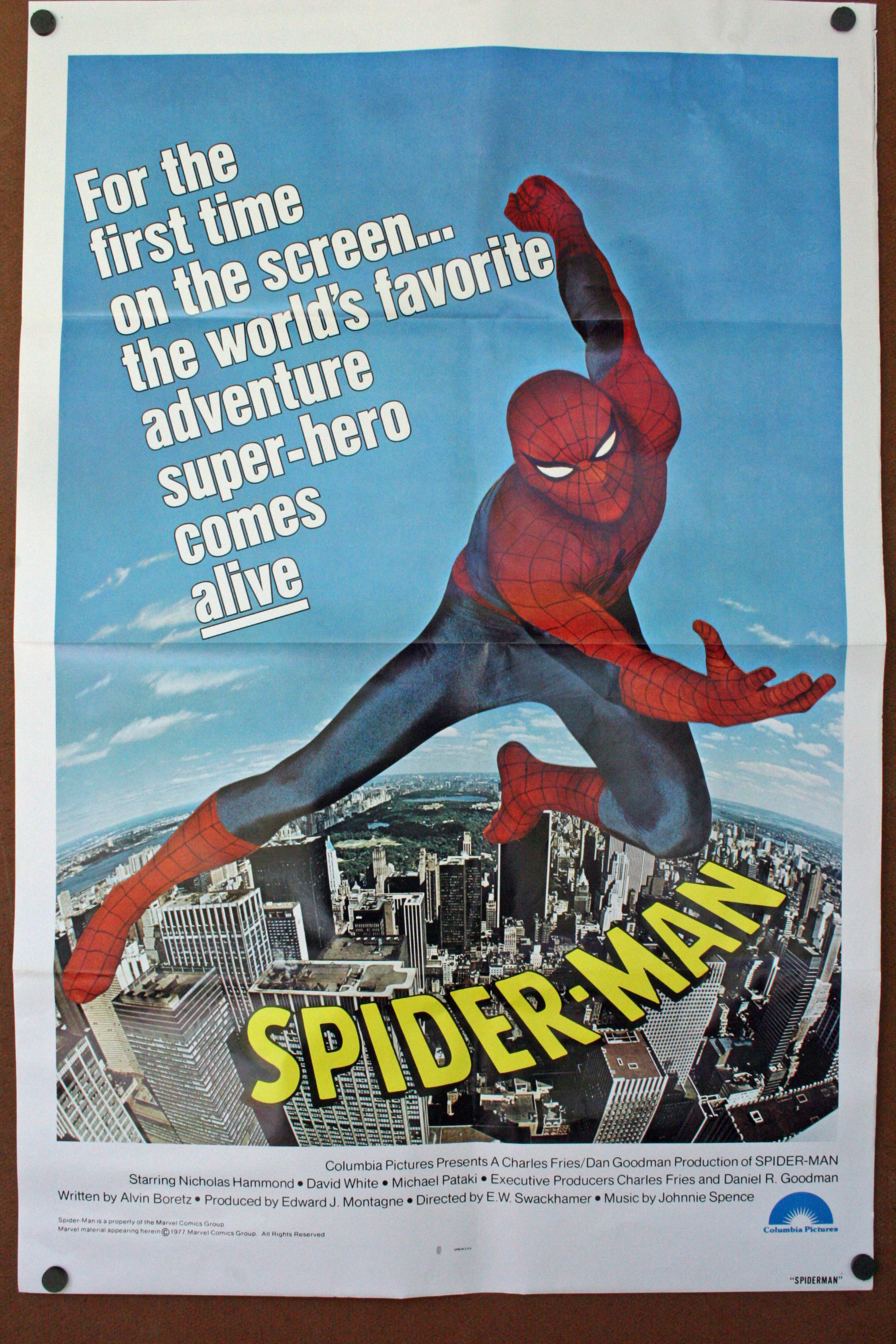 SPIDERMAN Poster based on the TV series – Original Vintage Movie Posters