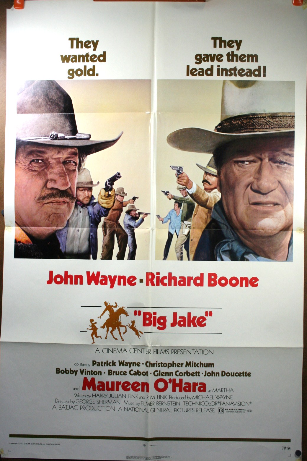Big Jake Movie Poster 2" x 3" Refrigerator Locker MAGNET John Wayne 