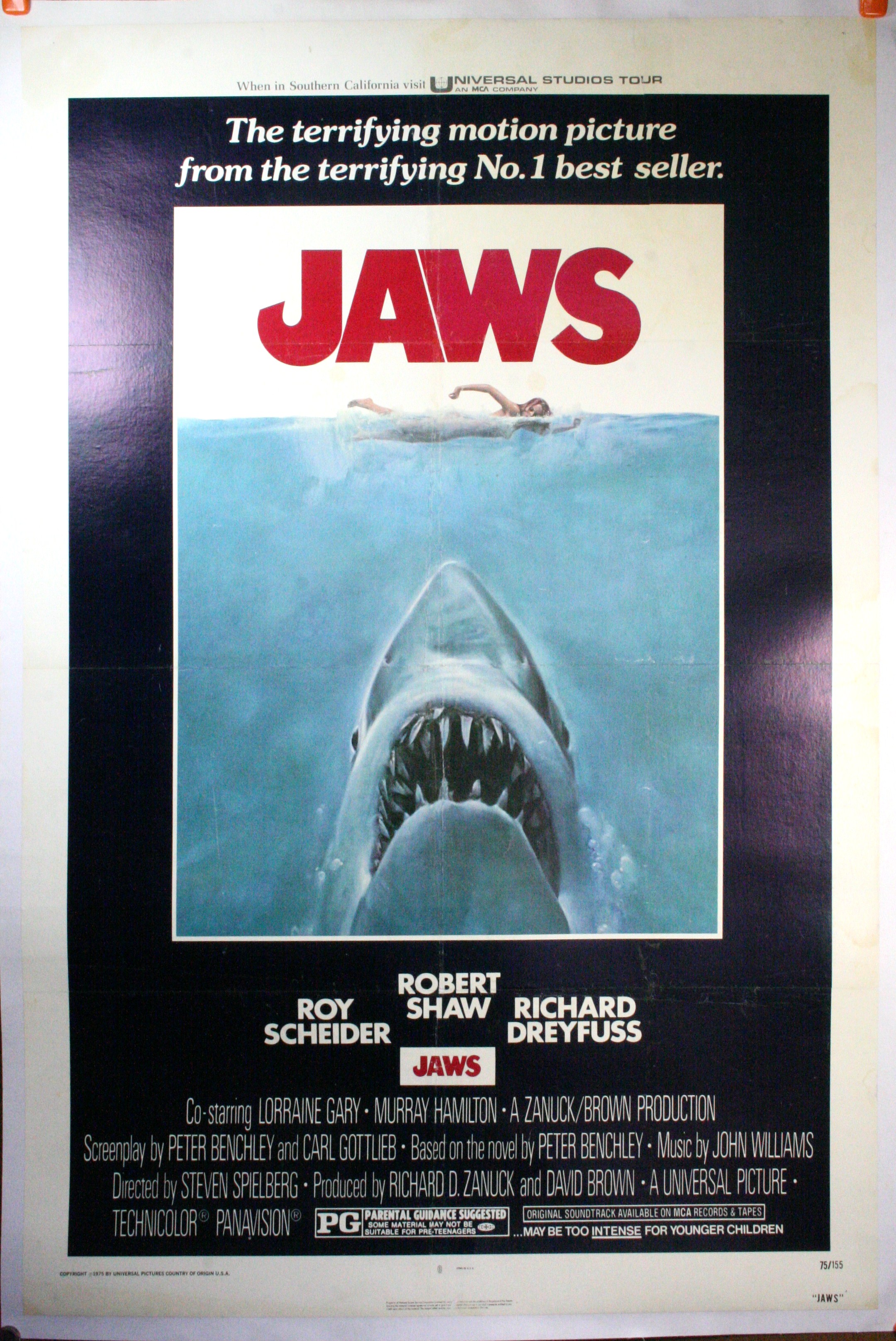JAWS, Original Movie Poster – Linen – Original Vintage Movie Posters
