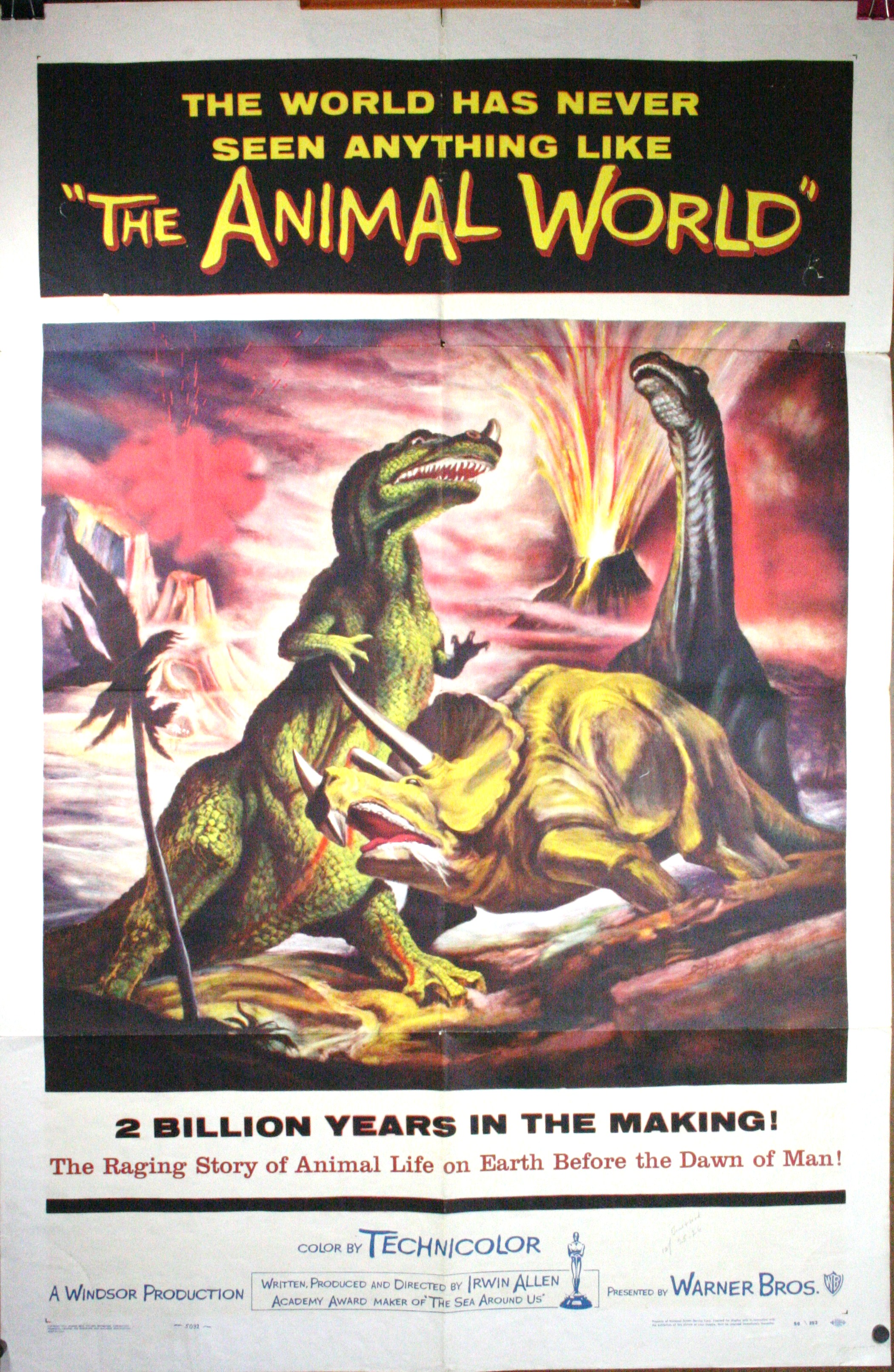 ANIMAL WORLD, Original Movie Poster – Dinosaurs – Original Vintage Movie  Posters