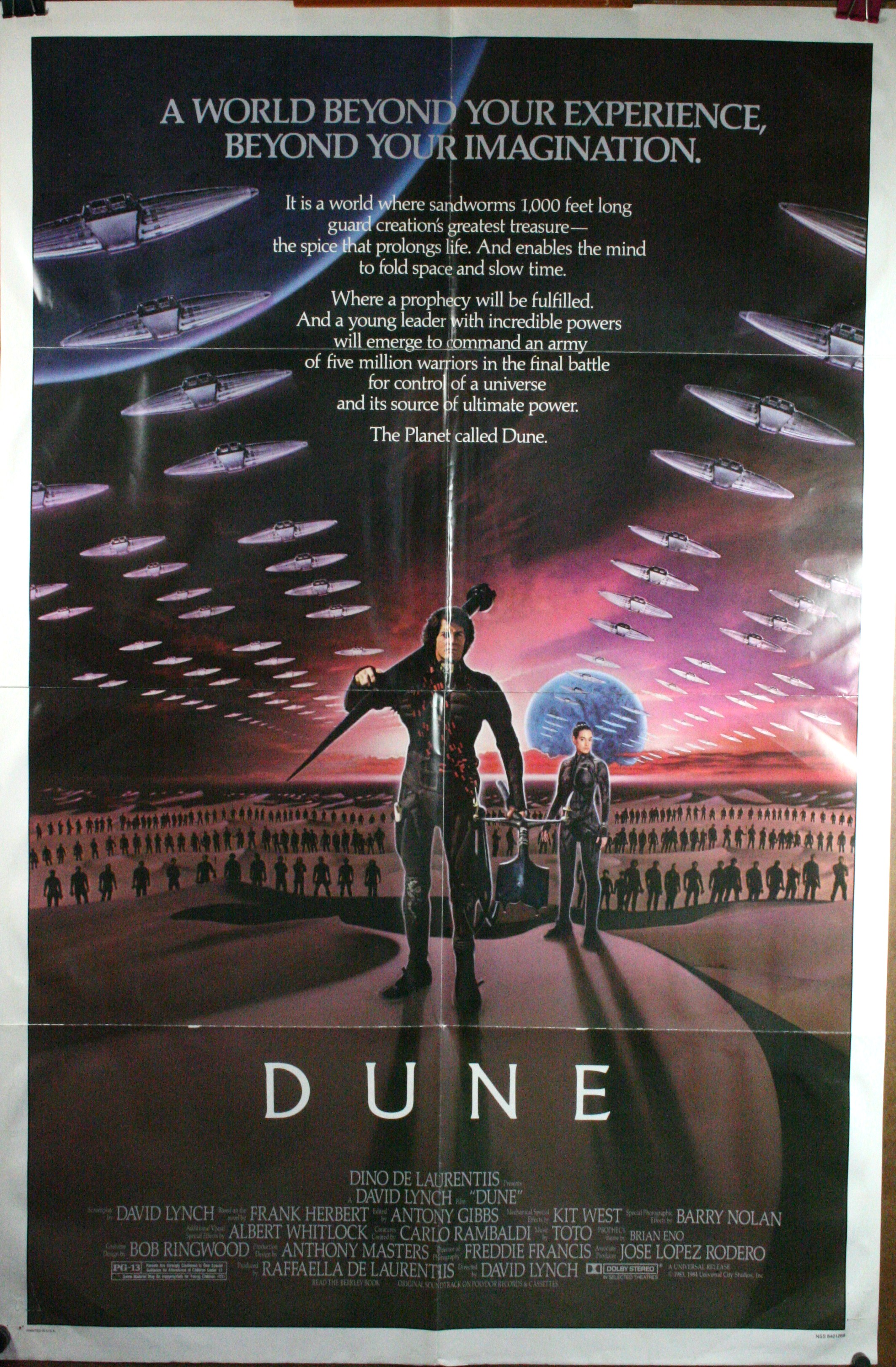 DUNE, Original David Lynch movie poster - Original Vintage ...