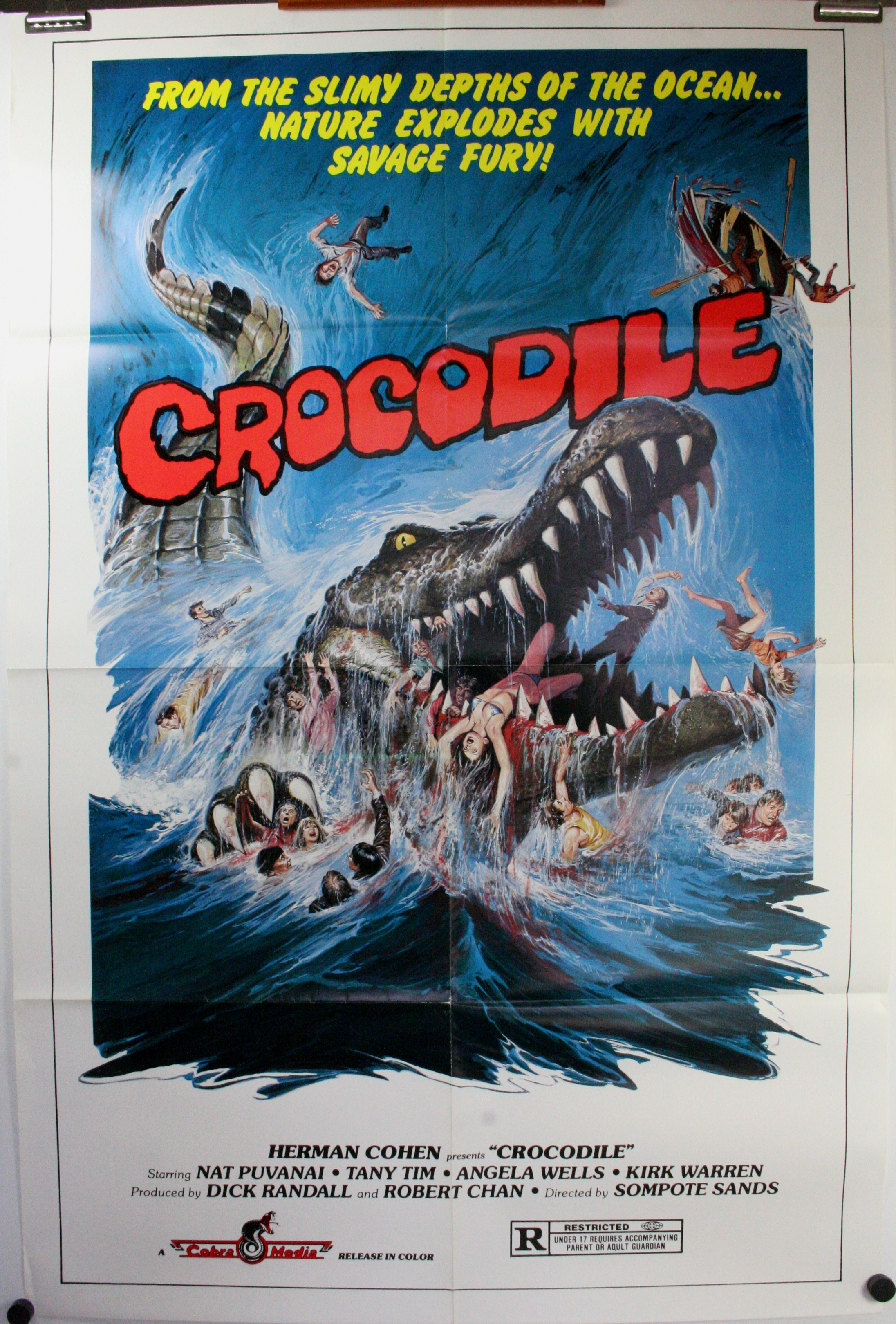 Crocodile Original 1 sheet Cult Grindhouse Exploitation Vintage
