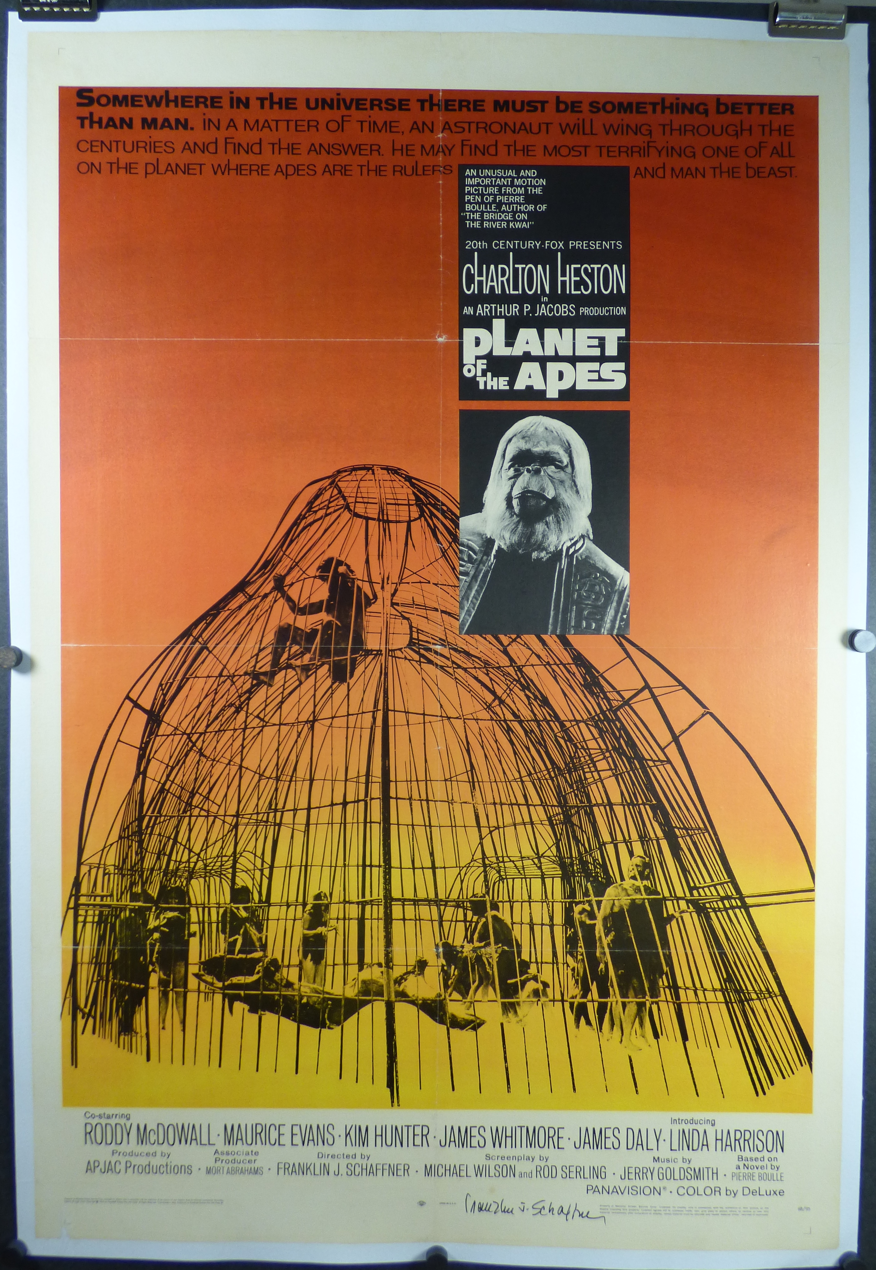 Art Poster PLANET OF THE APES Movie Rare Charlton Heston Decor 24X36Inch