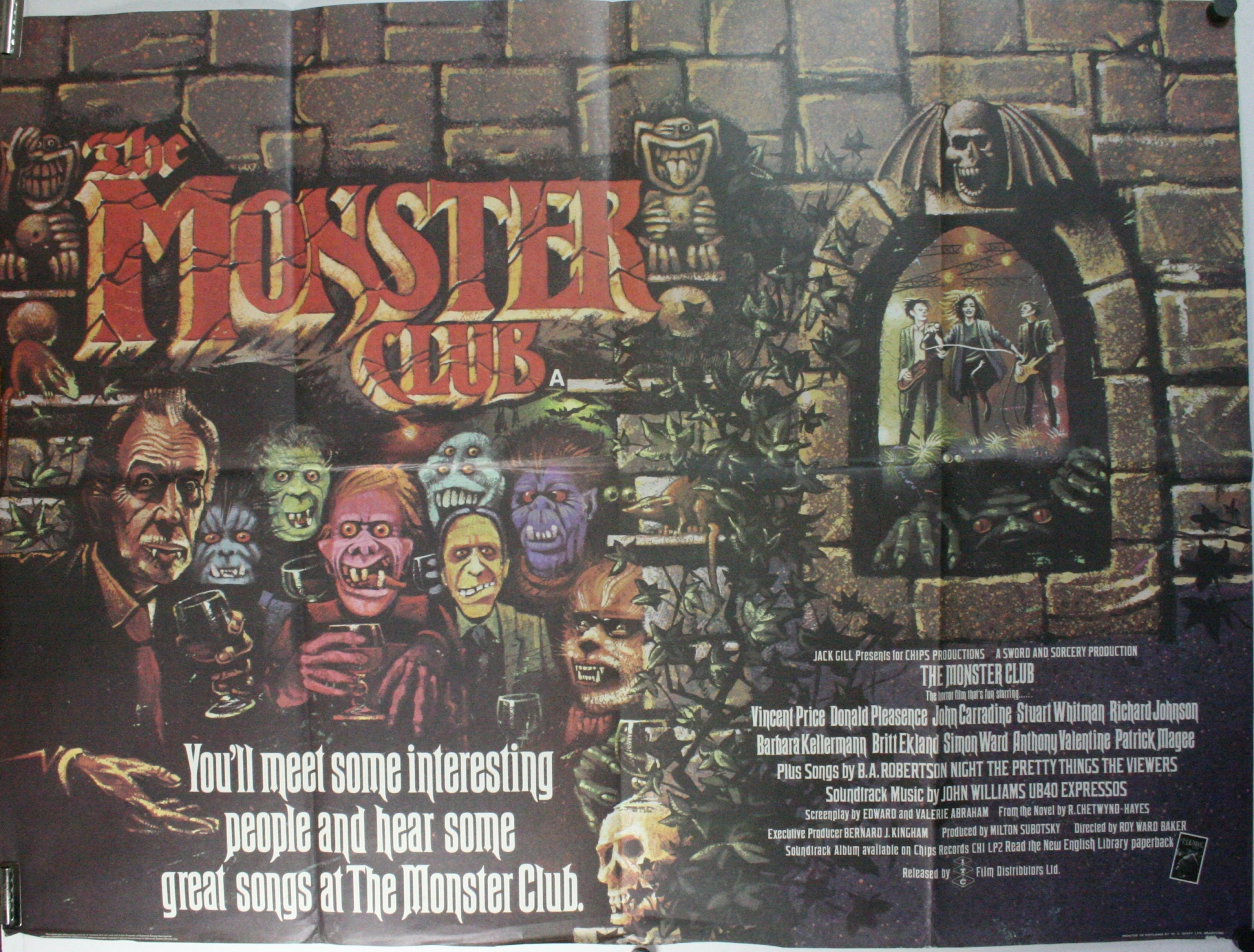 THE MONSTER CLUB, Original British Quad Horror Movie Poster – Original  Vintage Movie Posters