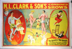 Stone Lithography in Circus Poster