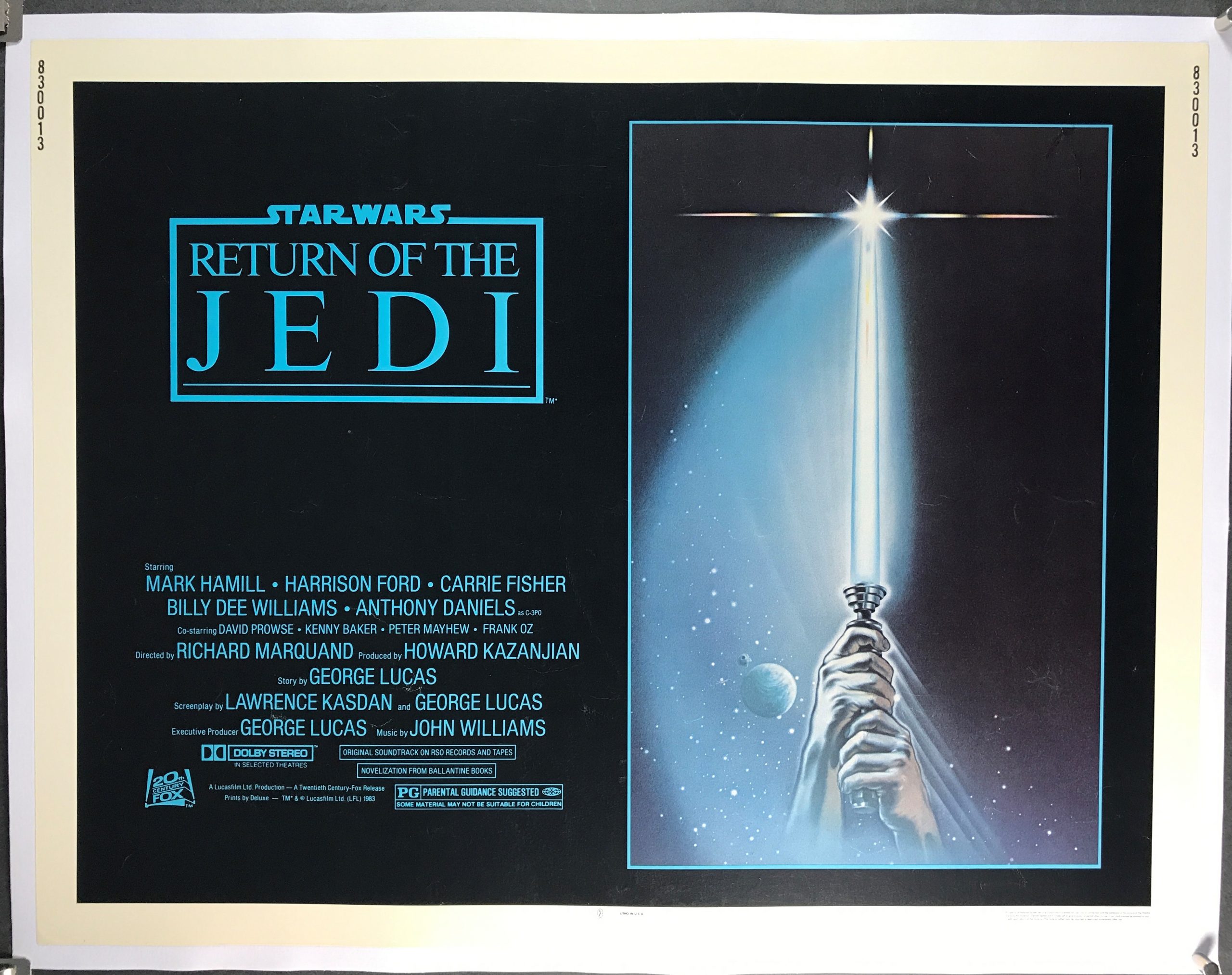 Vintage Return of The Jedi Star Wars Movie Poster A3/A2/A1 Print