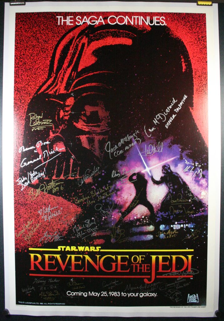 Revenge Jedi Autographs