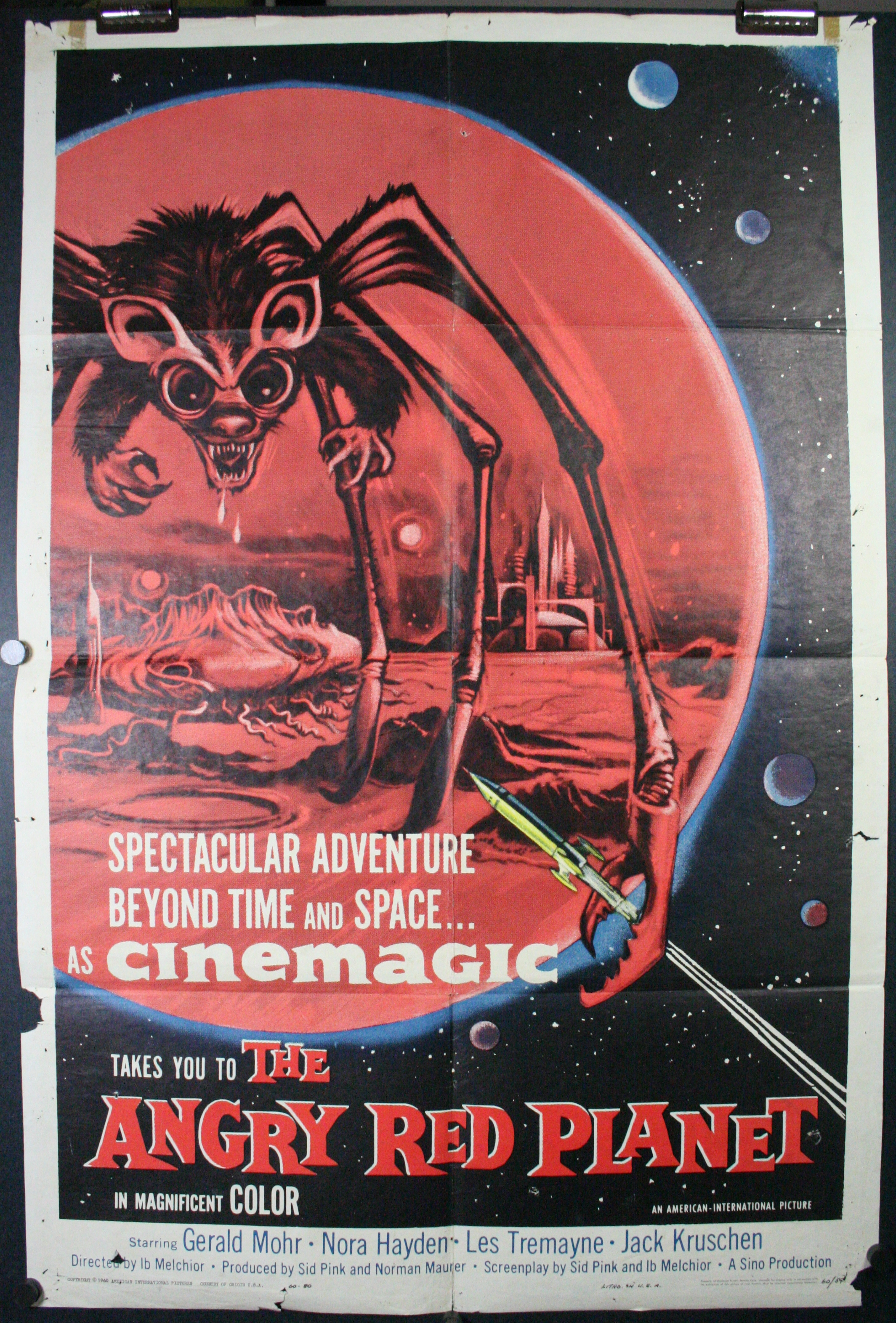 THE ANGRY RED PLANET Movie Poster 1959 Sci-fi Classic 