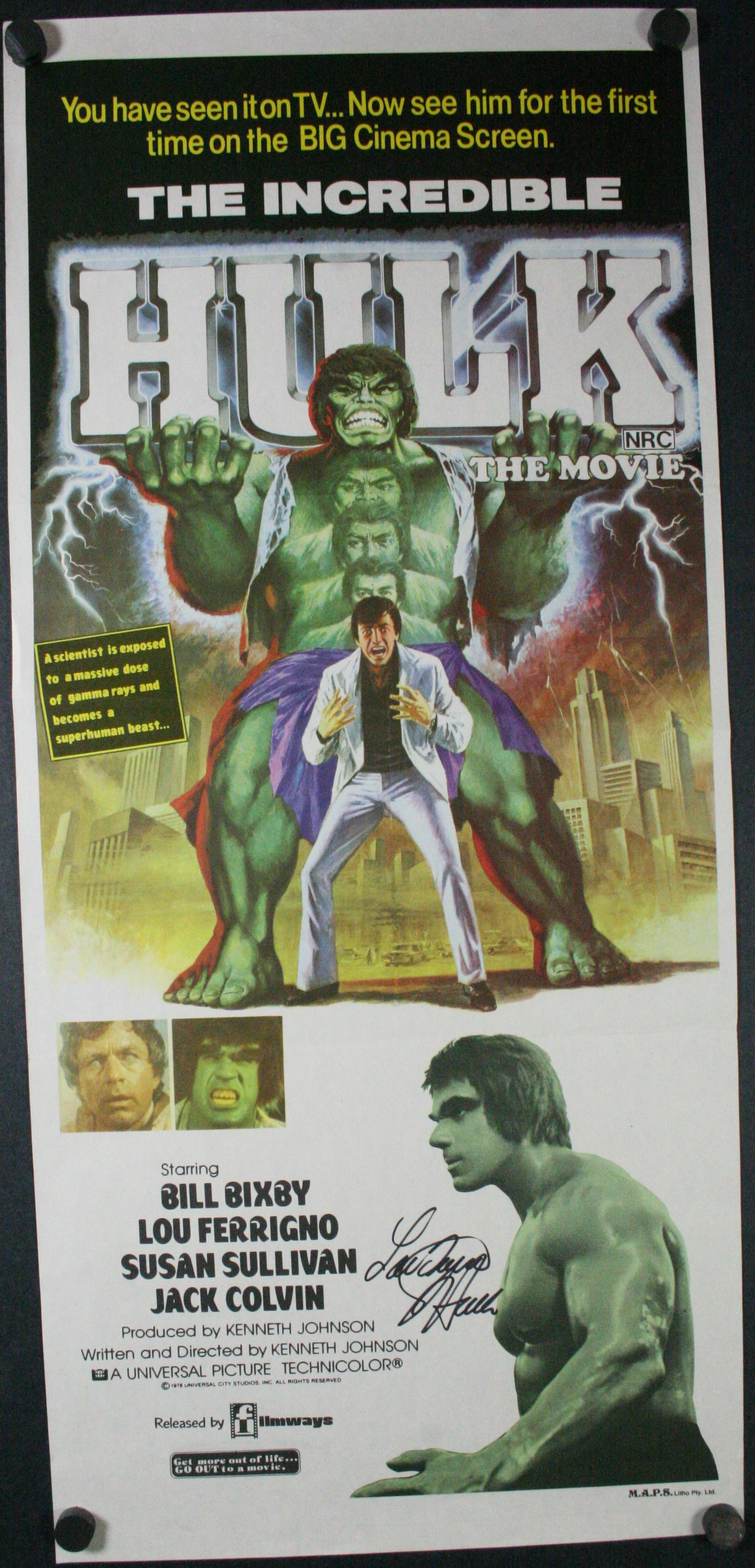 the incredible hulk 1978 poster