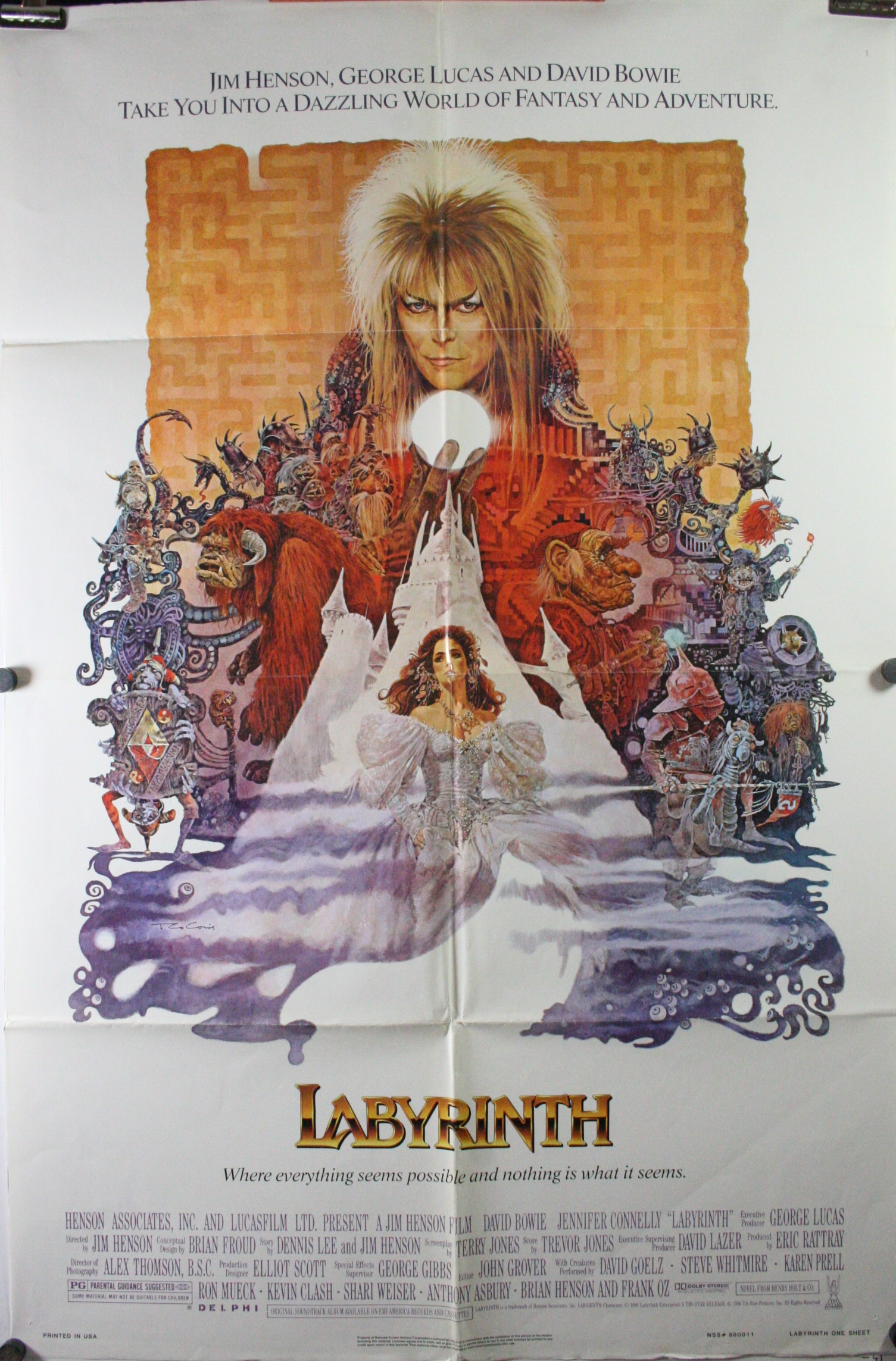 Surrea Jareth Labyrinth Illustration Dark Art Jim Henson Labyrinth Movie New Wave Movie Poster Movie Print Film Poster