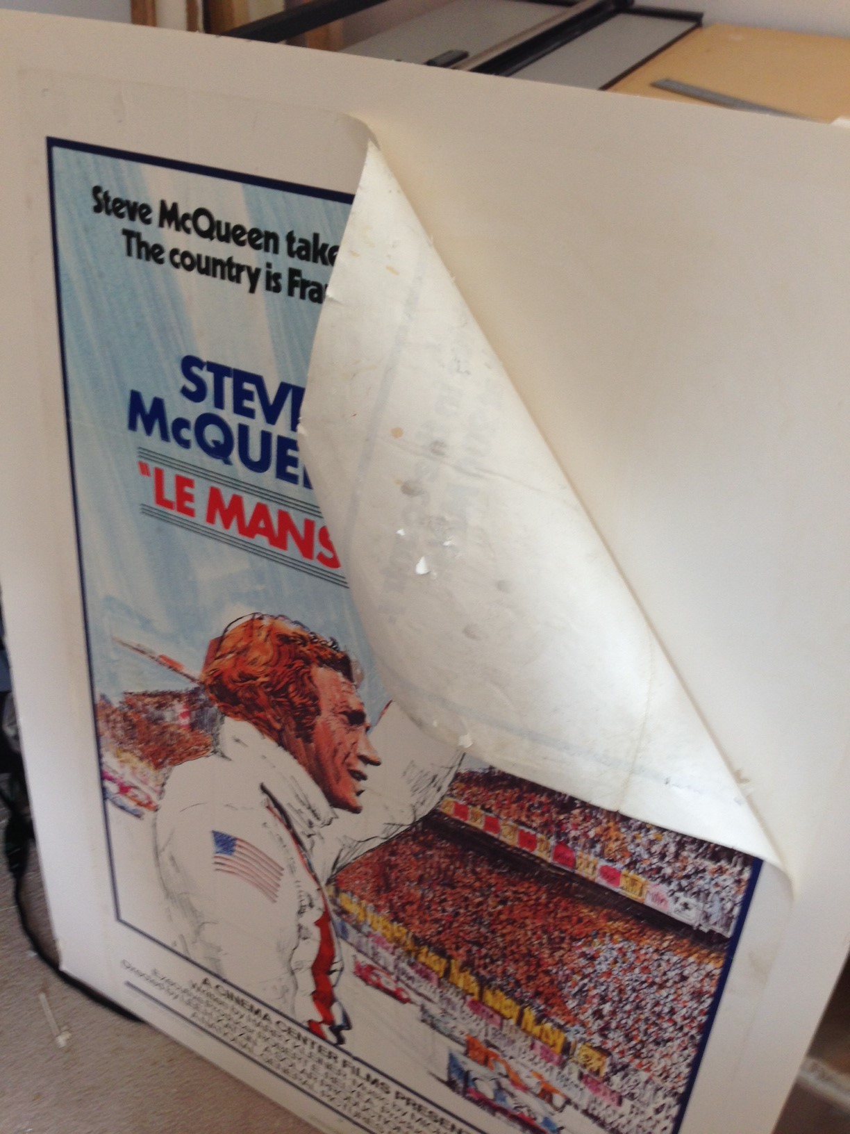 mount poster on foam board