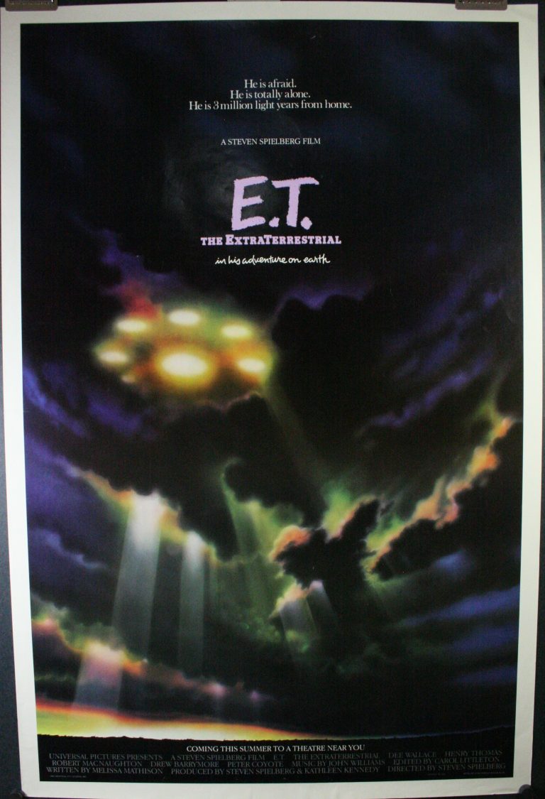 E.T. THE EXTRA TERRESTRIAL, Original ET Advance Flying Saucer Movie