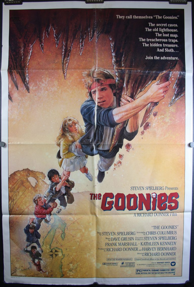 THE GOONIES, Original Vintage Theatrical 1 Sheet Movie Poster For Sale
