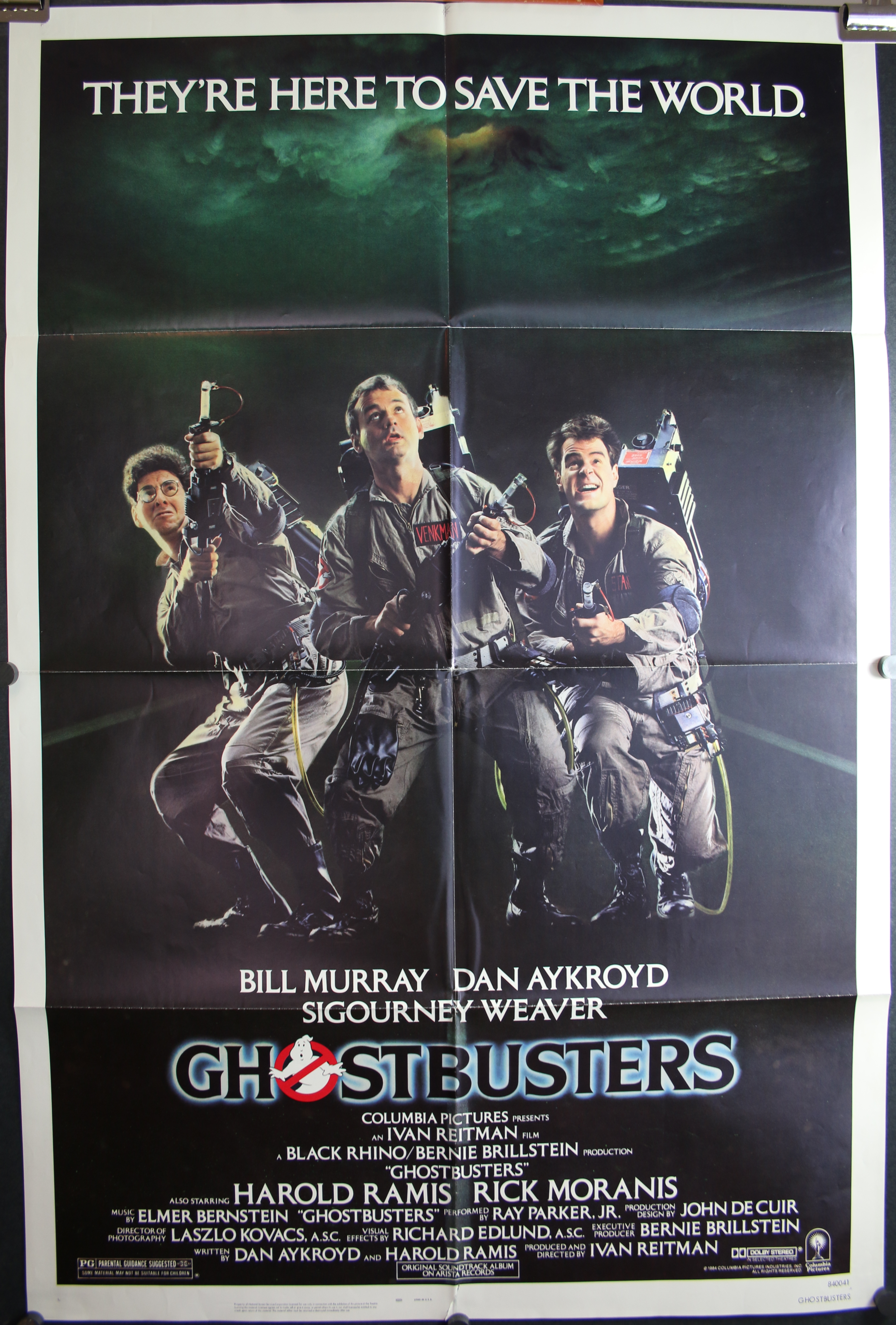 Vintage Ghost Busters Answer The Call Collectible Movie Poster 