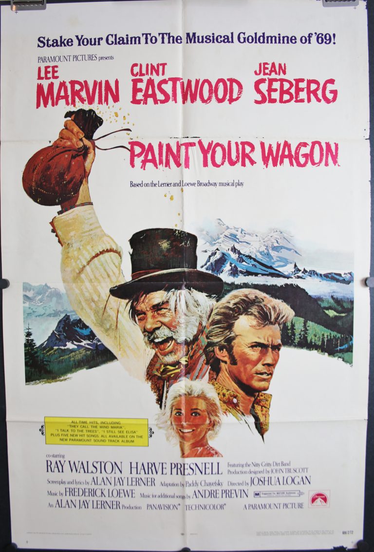 PAINT YOUR WAGON, Original Vintage Clint Eastwood Movie Poster