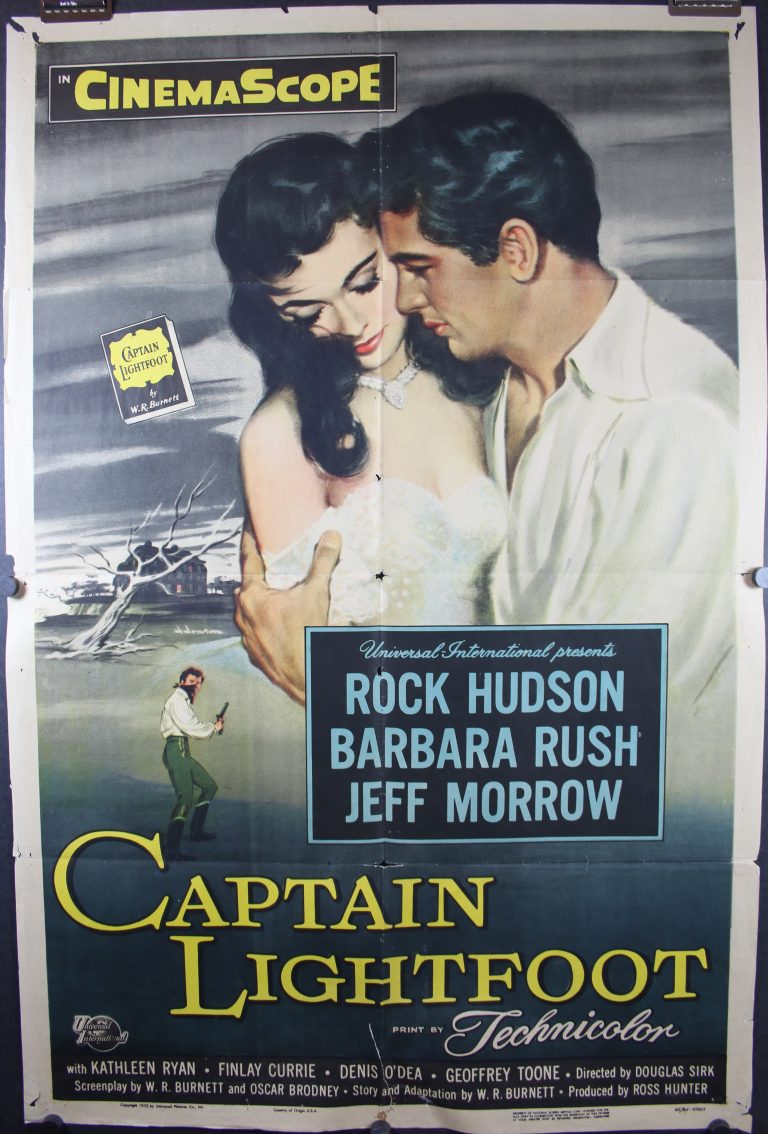 CAPTAIN LIGHTFOOT, Original Vintage Rock Hudson Movie Poster - Original ...