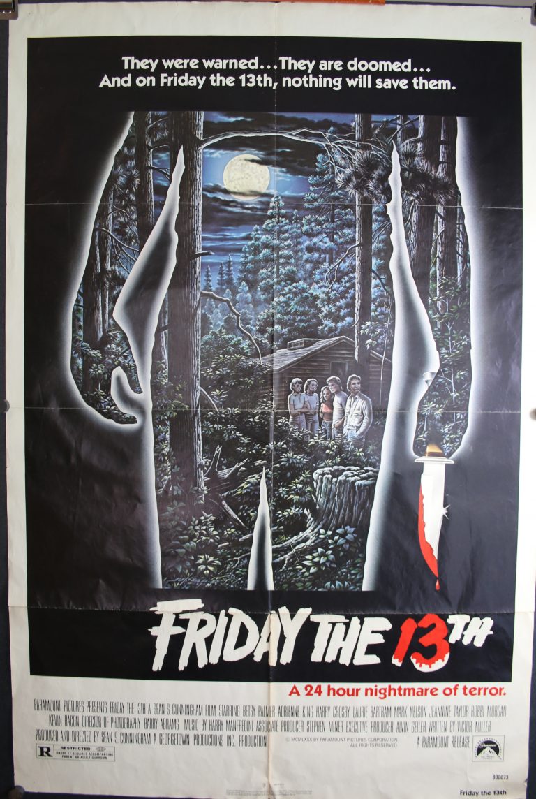 Friday The 13th Original Jason Horror Movie Poster Original Vintage Movie Posters
