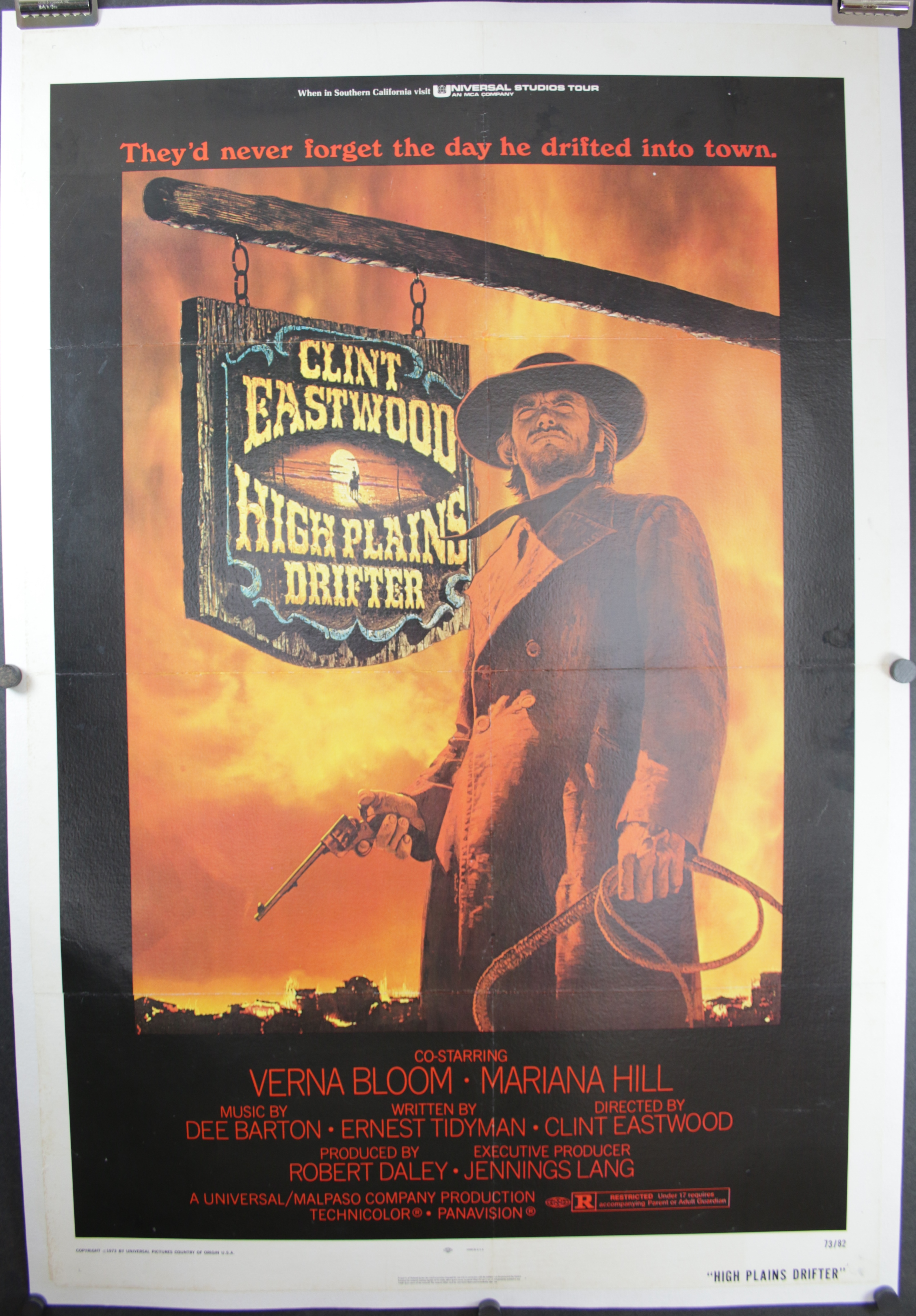 R393 HIGH PLAINS DRIFTER Movie-Print Art Silk Poster 