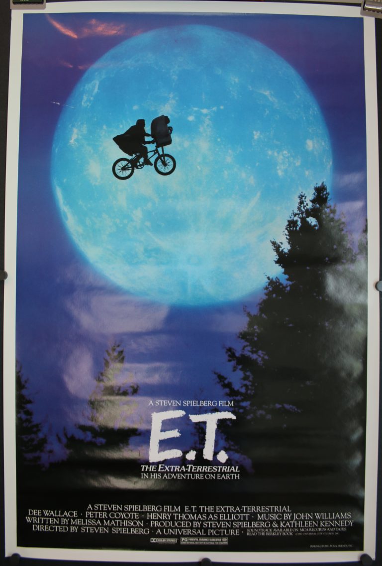 ET THE EXTRA TERRESTRIAL, Original ET Bike Over the Moon 1 sheet Movie