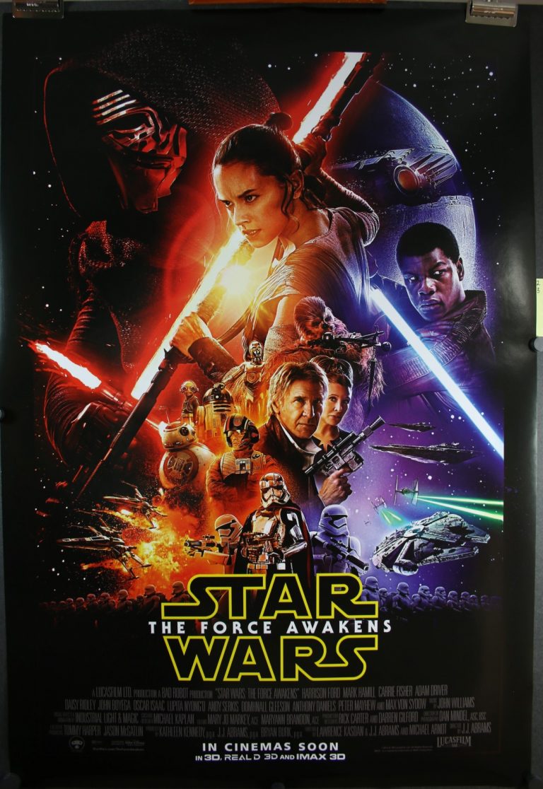 STAR WARS, The Force Awakens Original Advance International Movie