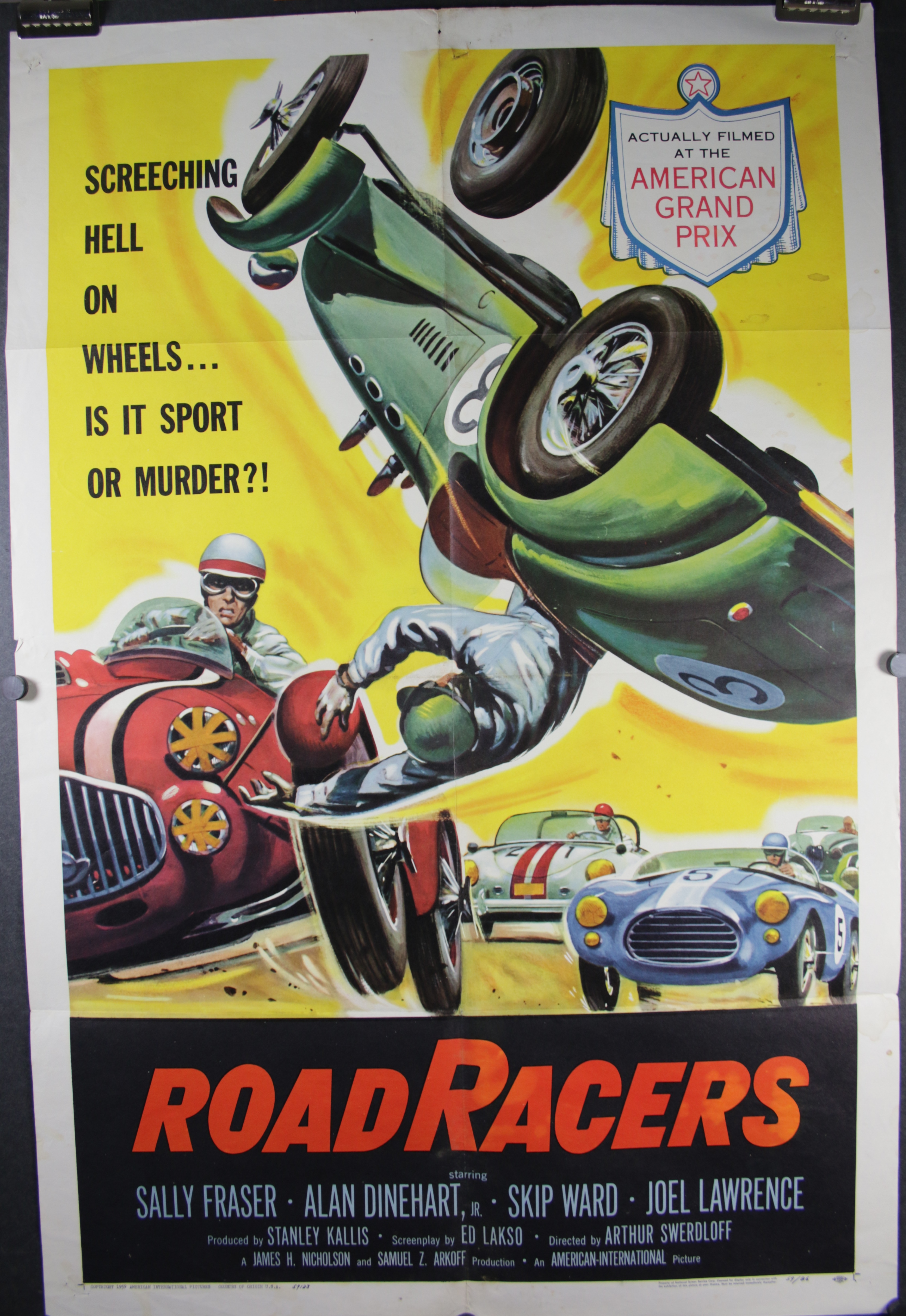 1959 Road Racers Racing Movie Poster HD Canvas Art Print 12 16 20 24" Sizes 
