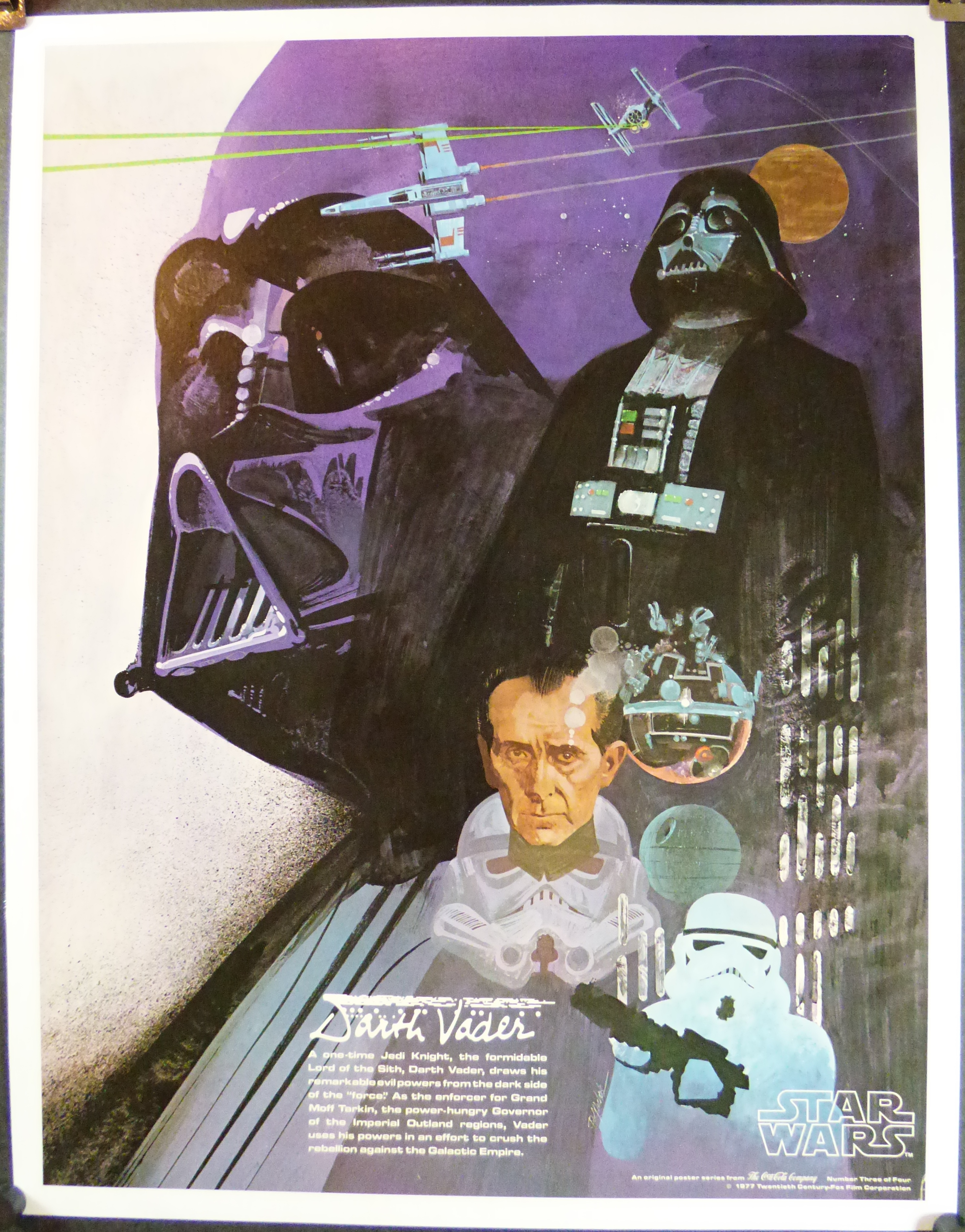 Star Wars 40th Anniversary Base Card #141 Coca-Cola Star Wars Premium Poster 