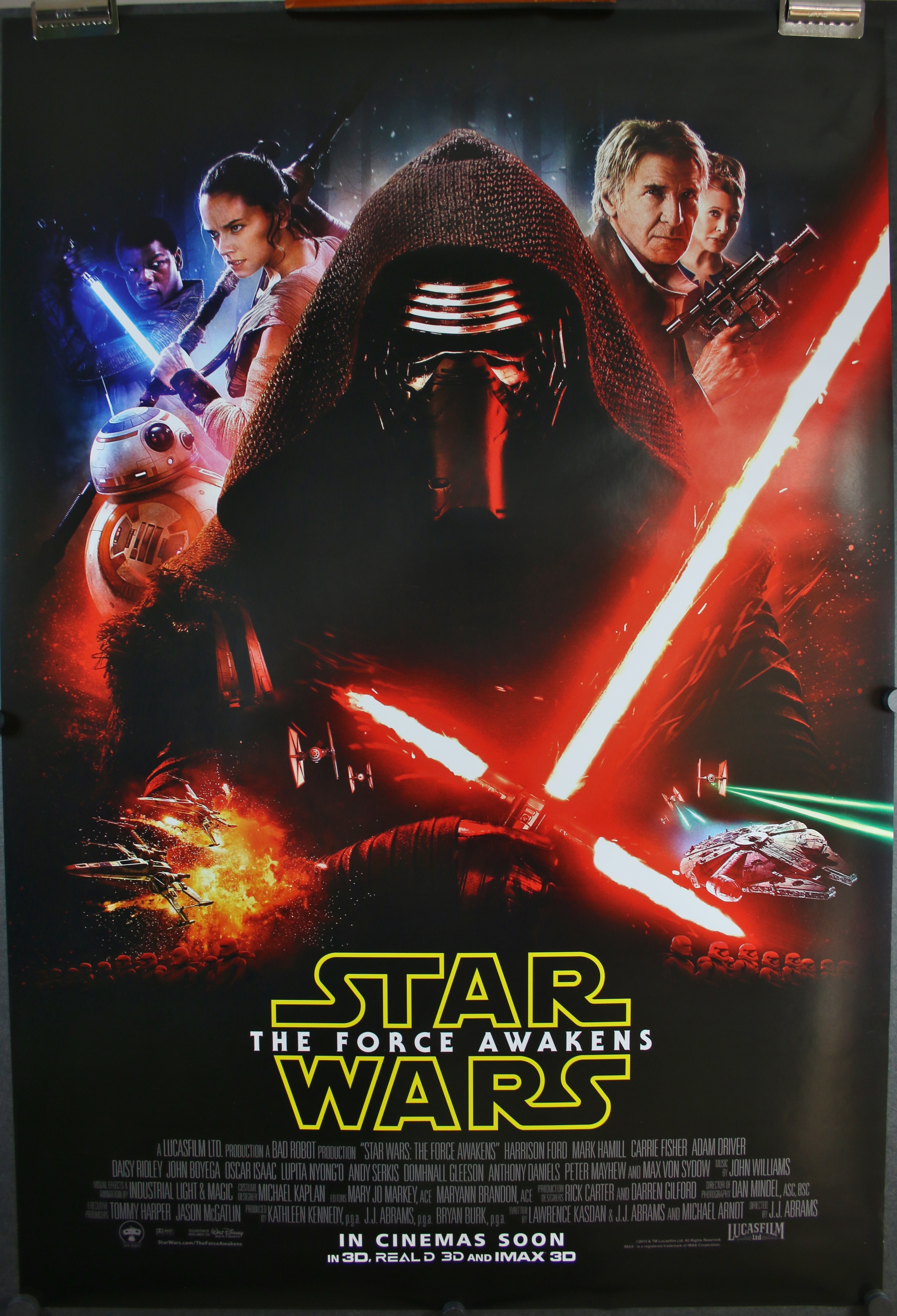 star wars the force awakens movie theater poster large