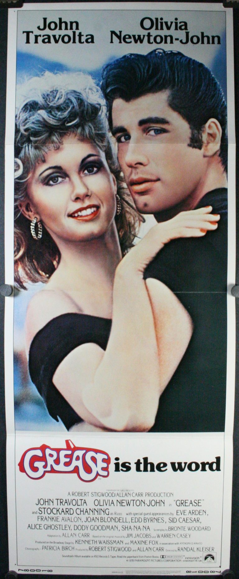 GREASE, Original Insert Movie Theater Poster For Sale Original