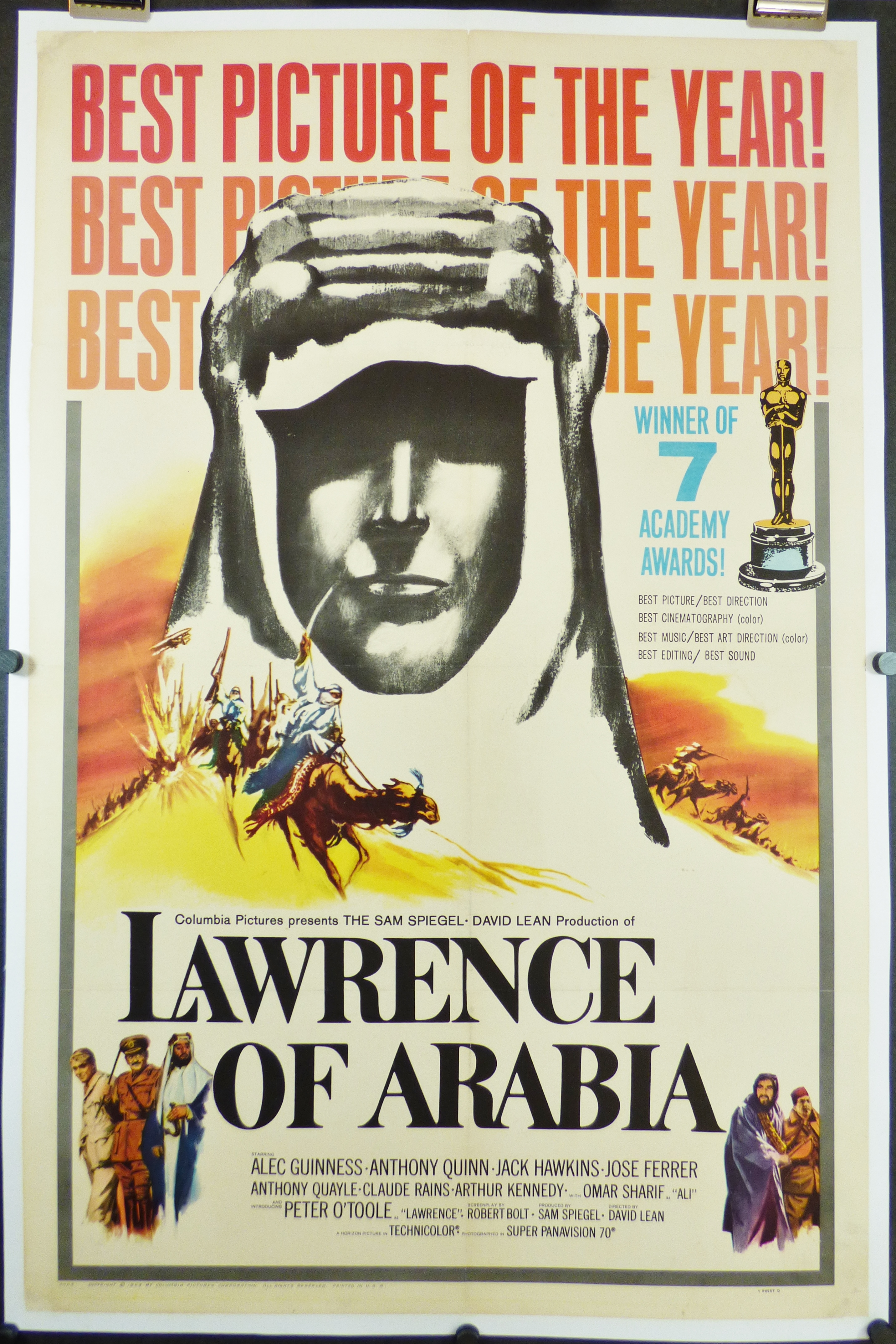 Peter O'Toole Lawrence of Arabia NEW Great Poster #1 
