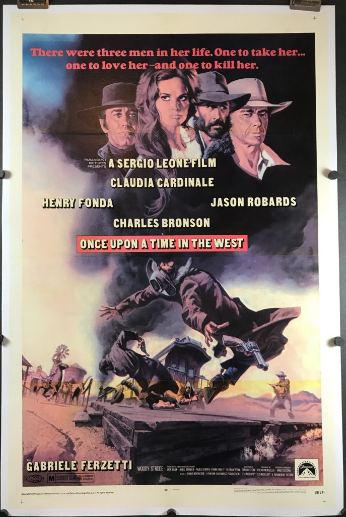 ONCE UPON A TIME IN THE WEST, Original Linen Backed Sergio Leone Movie ...
