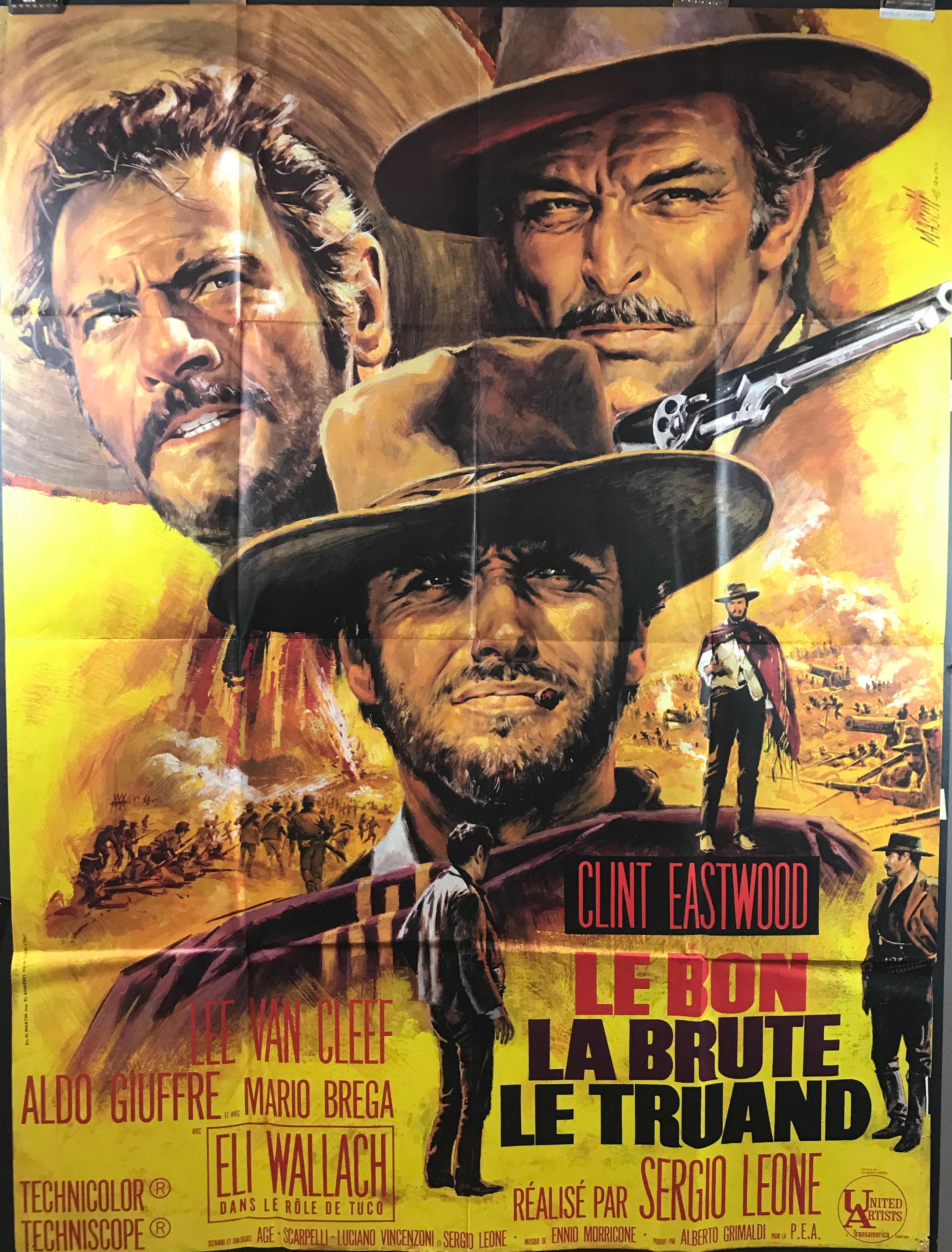 1966 The Good the Bad and the Ugly Vintage Movie Poster