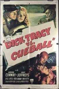 DICK TRACY VS. CUEBALL, Original Crime Detective Movie Poster ...