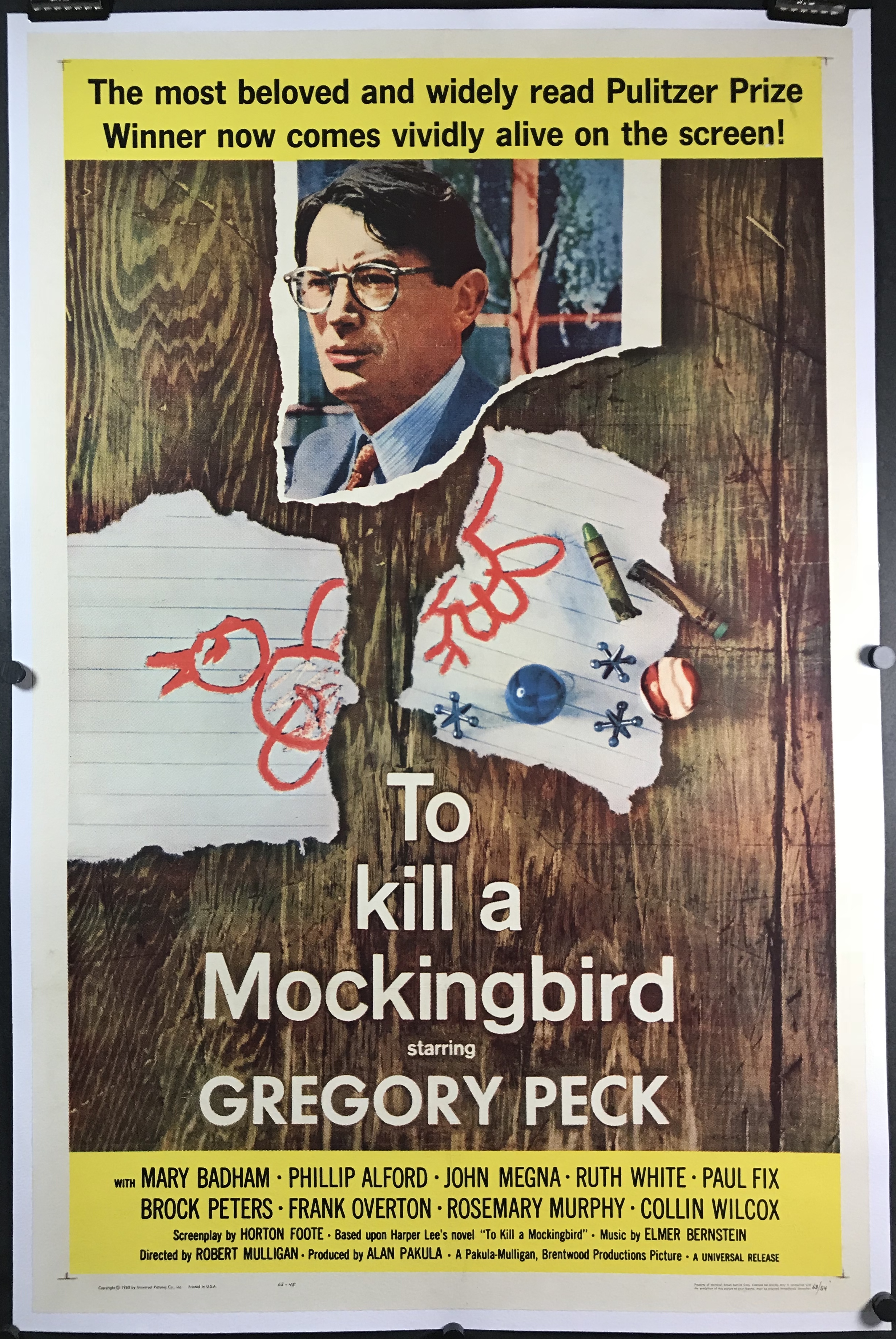To Kill A Mockingbird Gregory Peck Vintage-Style 12x18 Movie Poster 1962
