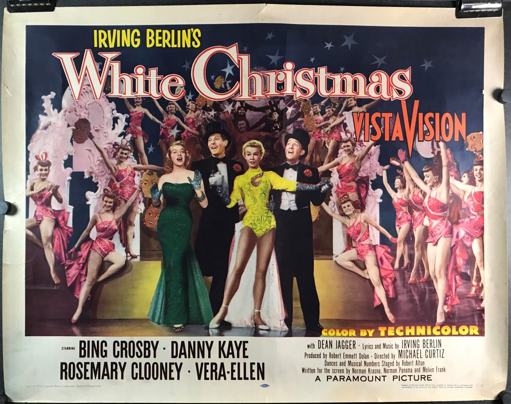 WHITE CHRISTMAS, Original Vintage Musical Poster starring Bing Crosby