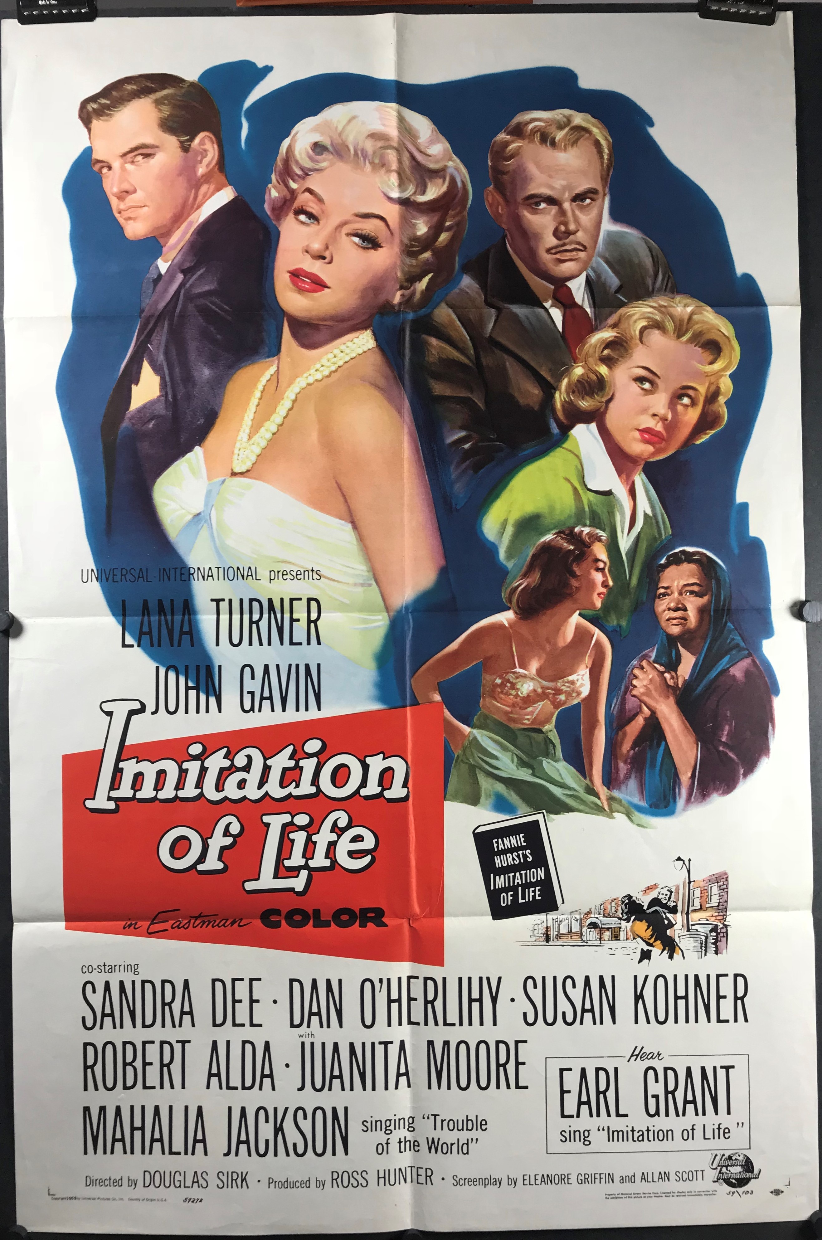 IMITATION OF LIFE, Original Vintage Lana Turner Movie Poster - Original