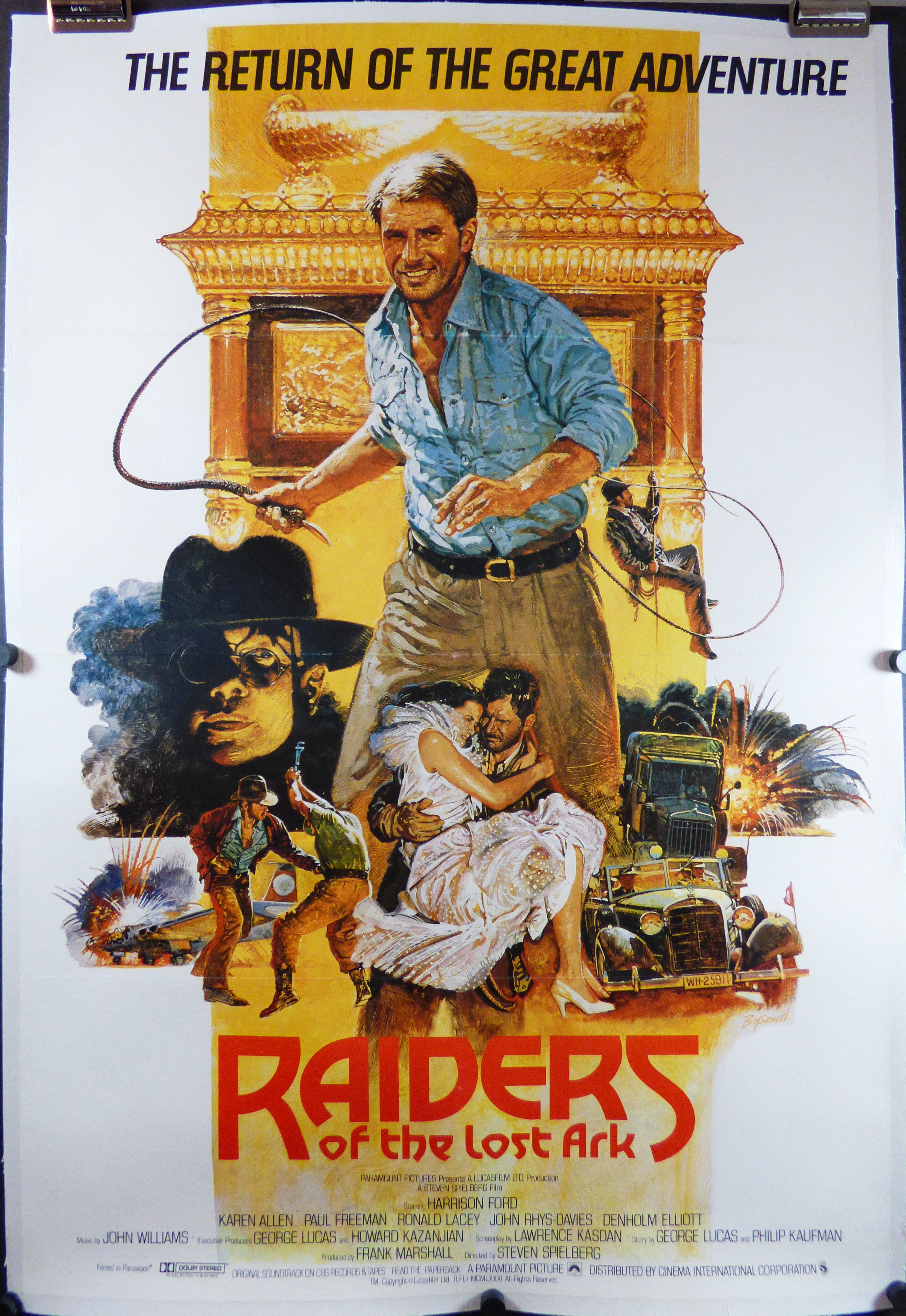 RAIDERS OF THE LOST ARK, Original English Indiana Jones Movie Theater