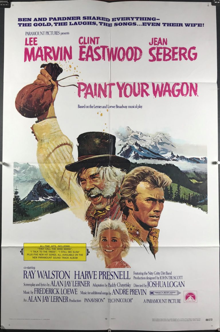 PAINT YOUR WAGON, Original Clint Eastwood Western Movie Poster