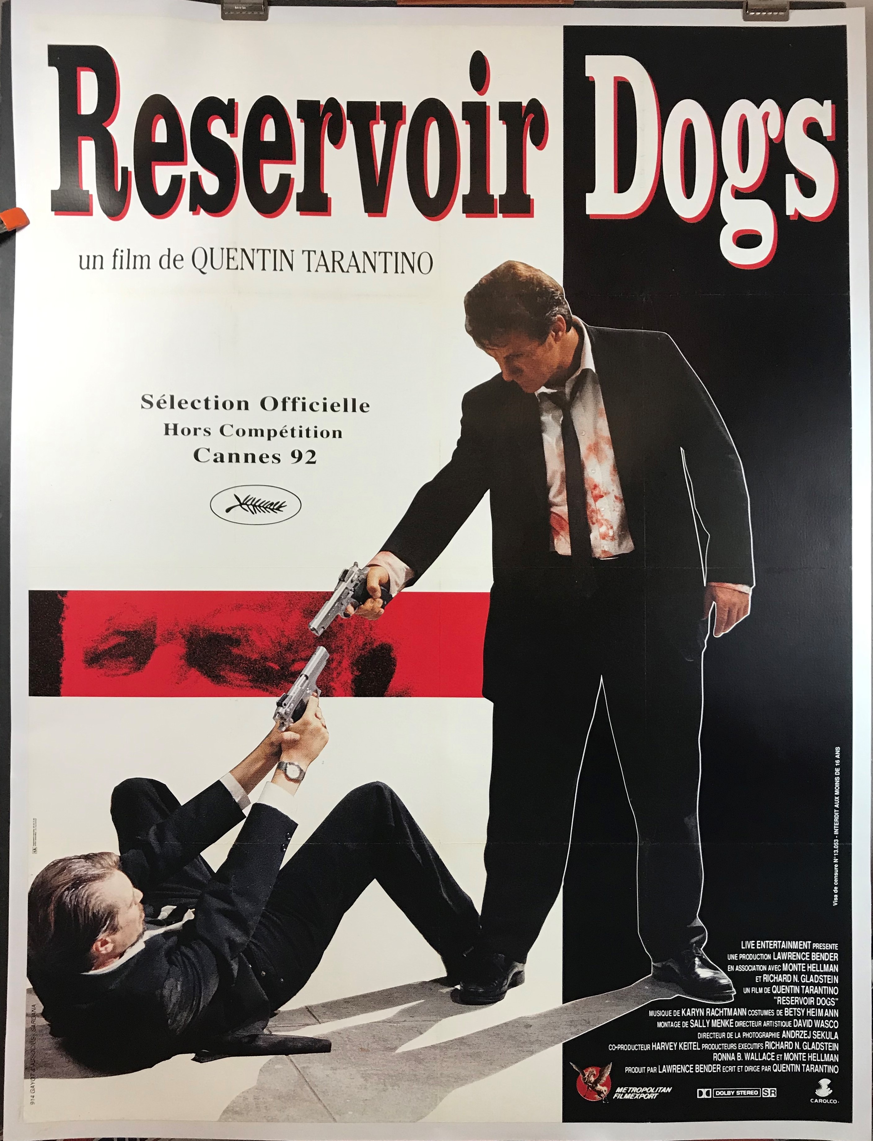 RESERVOIR DOGS, Quentin Tarantino, Harvey Keitel, Original French