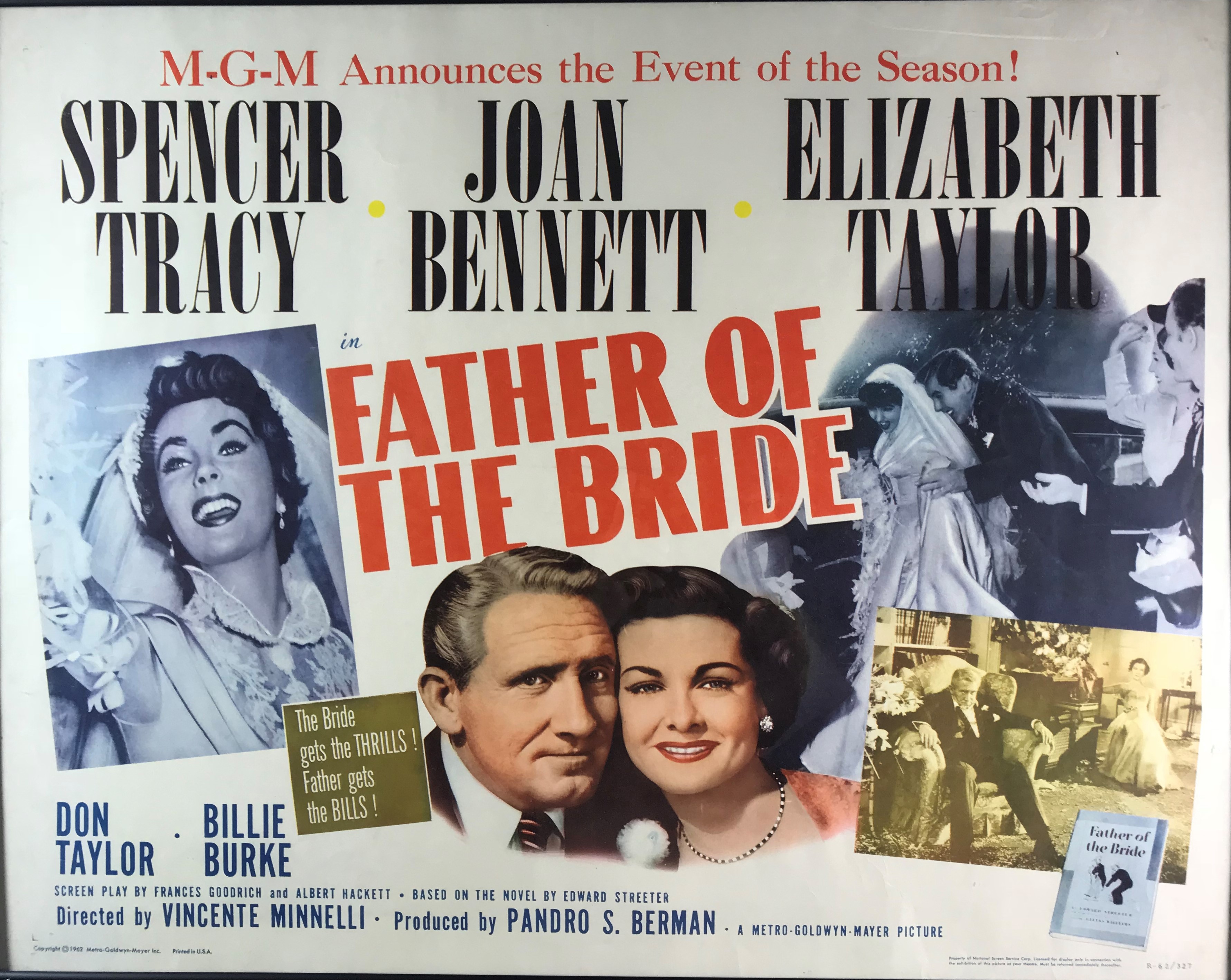 Father of the Bride 1950 Film Movie Poster A4 Art Print