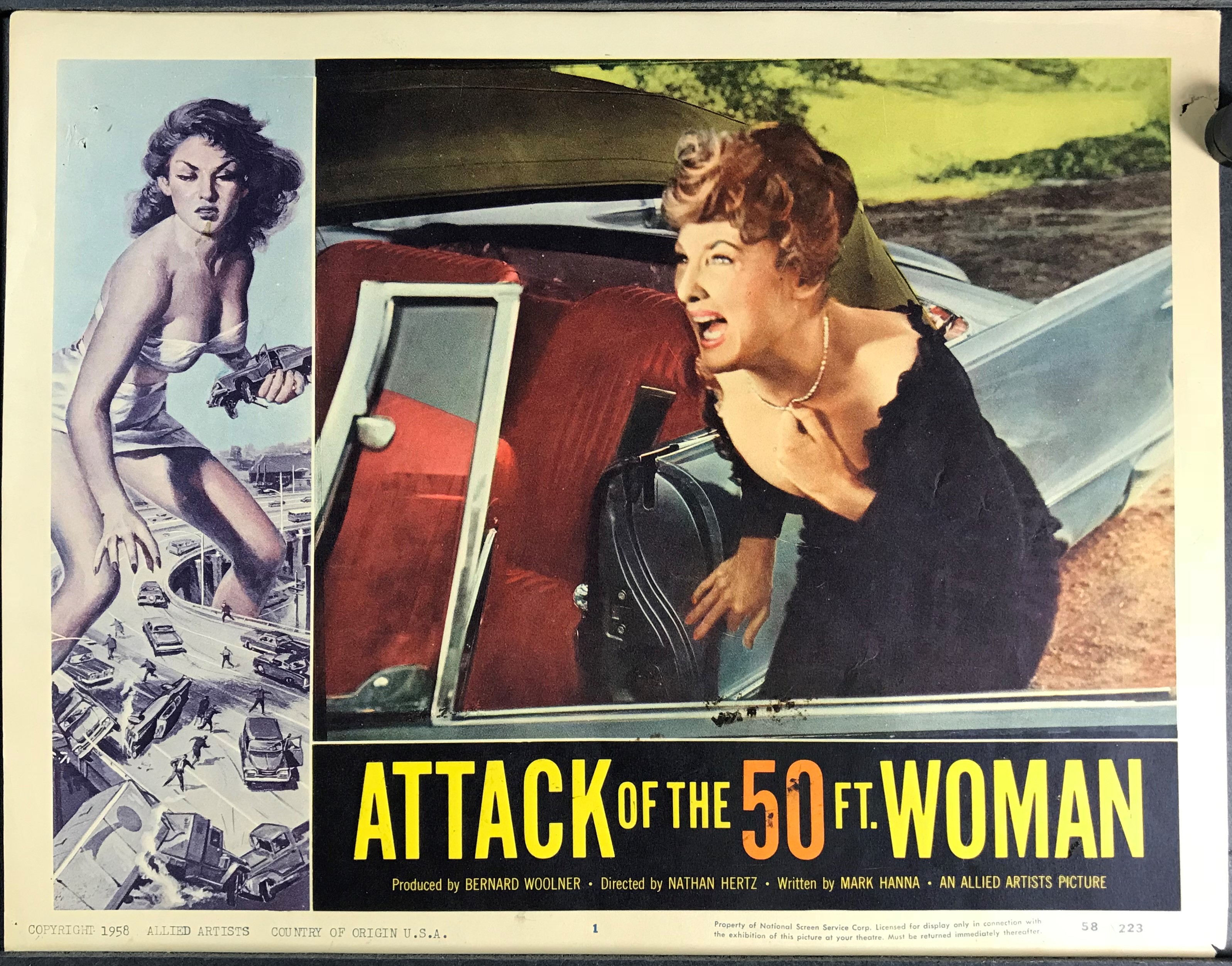 Attack of the 50ft Woman Film/Movie Poster Vintage Reprint A4 Wall Art 1958 