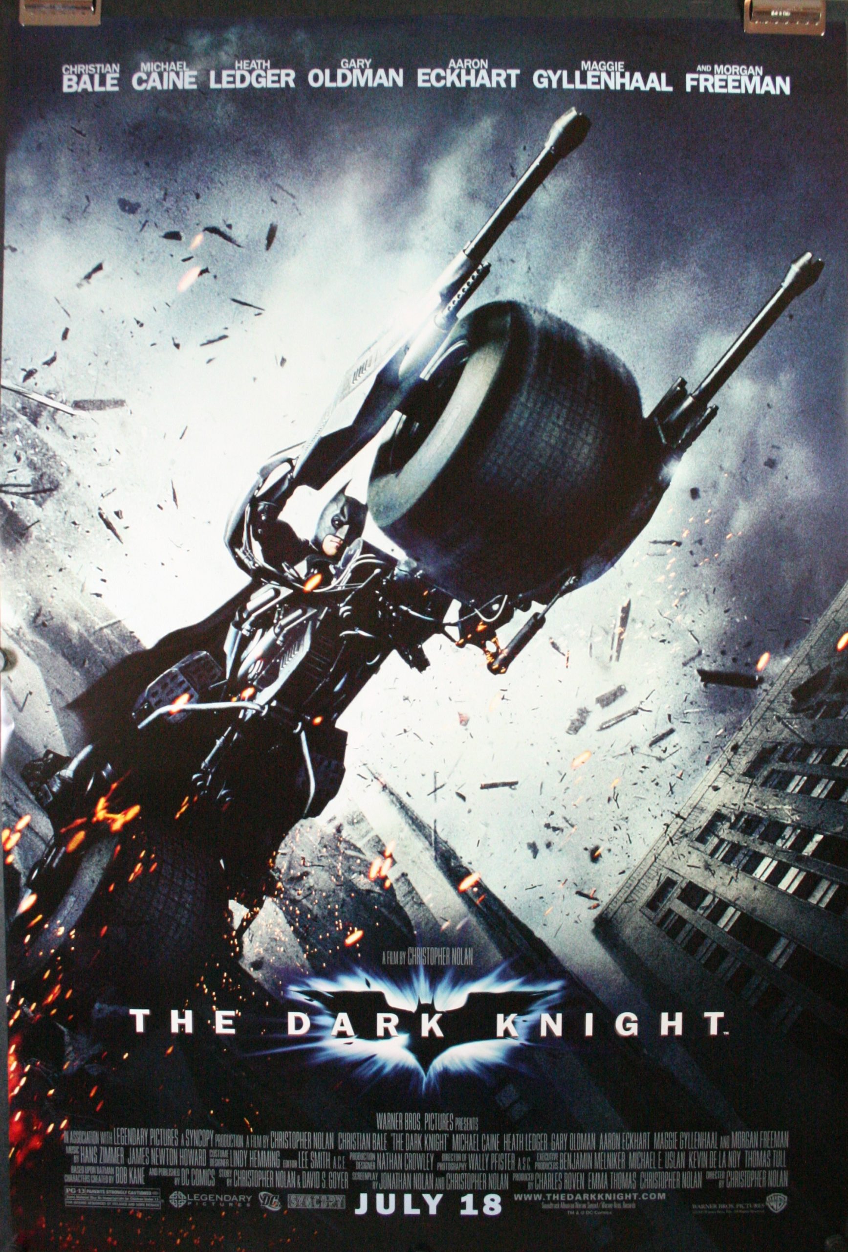 The Dark Knight Bat Bike METAL Poster Classic Movie Art Print Plaque Gift 