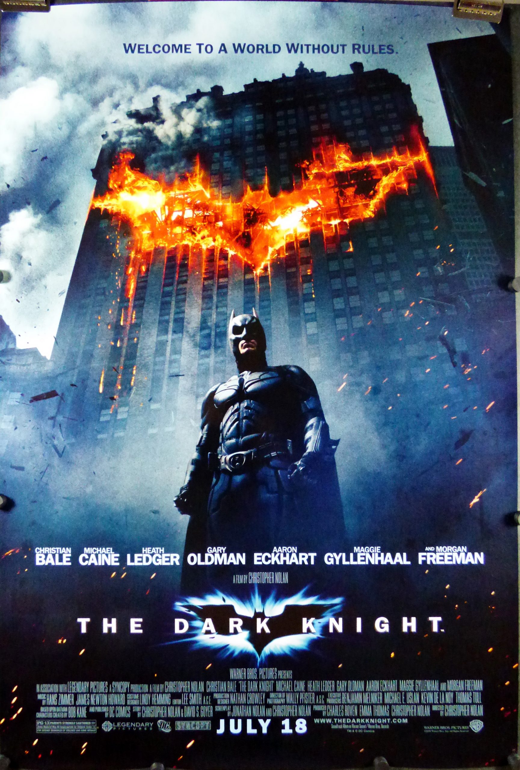 Poster BATMAN Cinema  THE DARK KNIGHT Christopher Nolan 