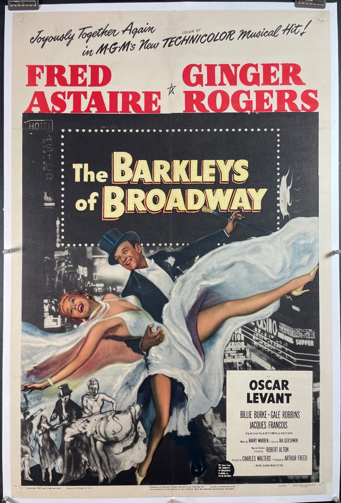 THE BARKLEYS OF BROADWAY, Original Vintage Fred Astaire & Ginger Rogers
