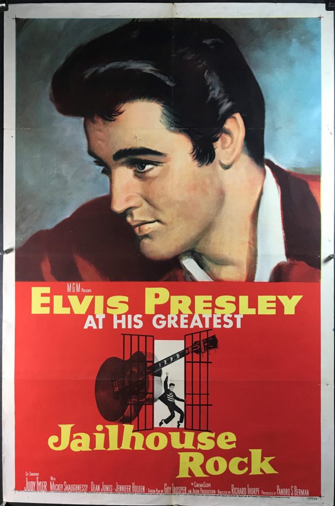 JAILHOUSE ROCK, Original Vintage Elvis Presley Movie Poster - Original ...
